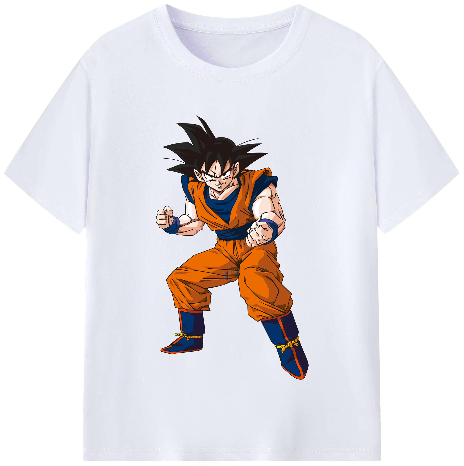 （画像用） ドラゴンボール 孫悟空（そん ごくう）Son Goku カカロット DRAGON BALL Kakarotto レディースカジュアルプリントTシャツ（綿100％）