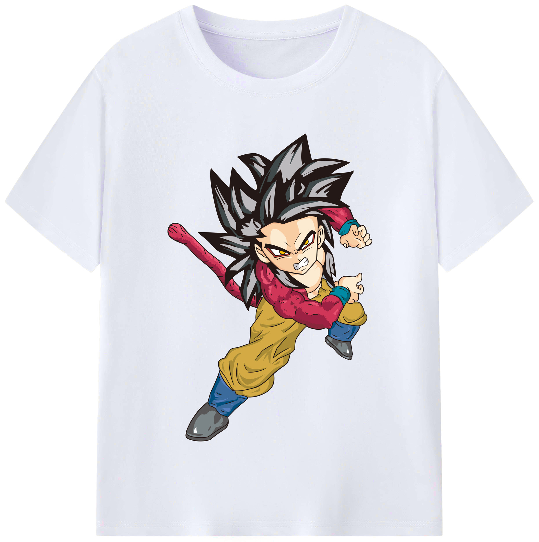 （画像用） ドラゴンボール 孫悟空（そん ごくう）Son Goku カカロット DRAGON BALL Kakarotto レディースカジュアルプリントTシャツ（綿100％）