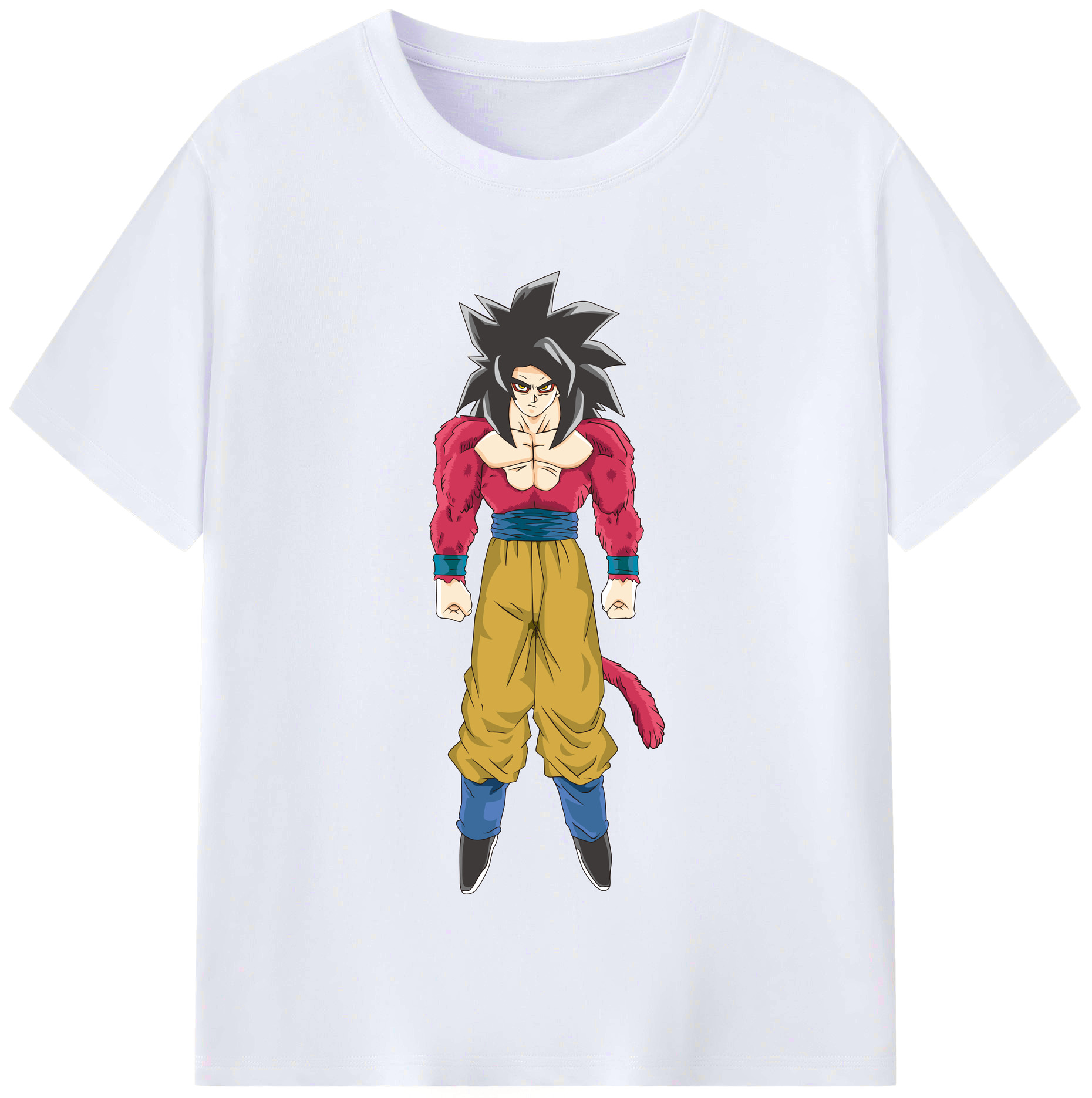 （画像用） ドラゴンボール 孫悟空（そん ごくう）Son Goku カカロット DRAGON BALL Kakarotto レディースカジュアルプリントTシャツ（綿100％）