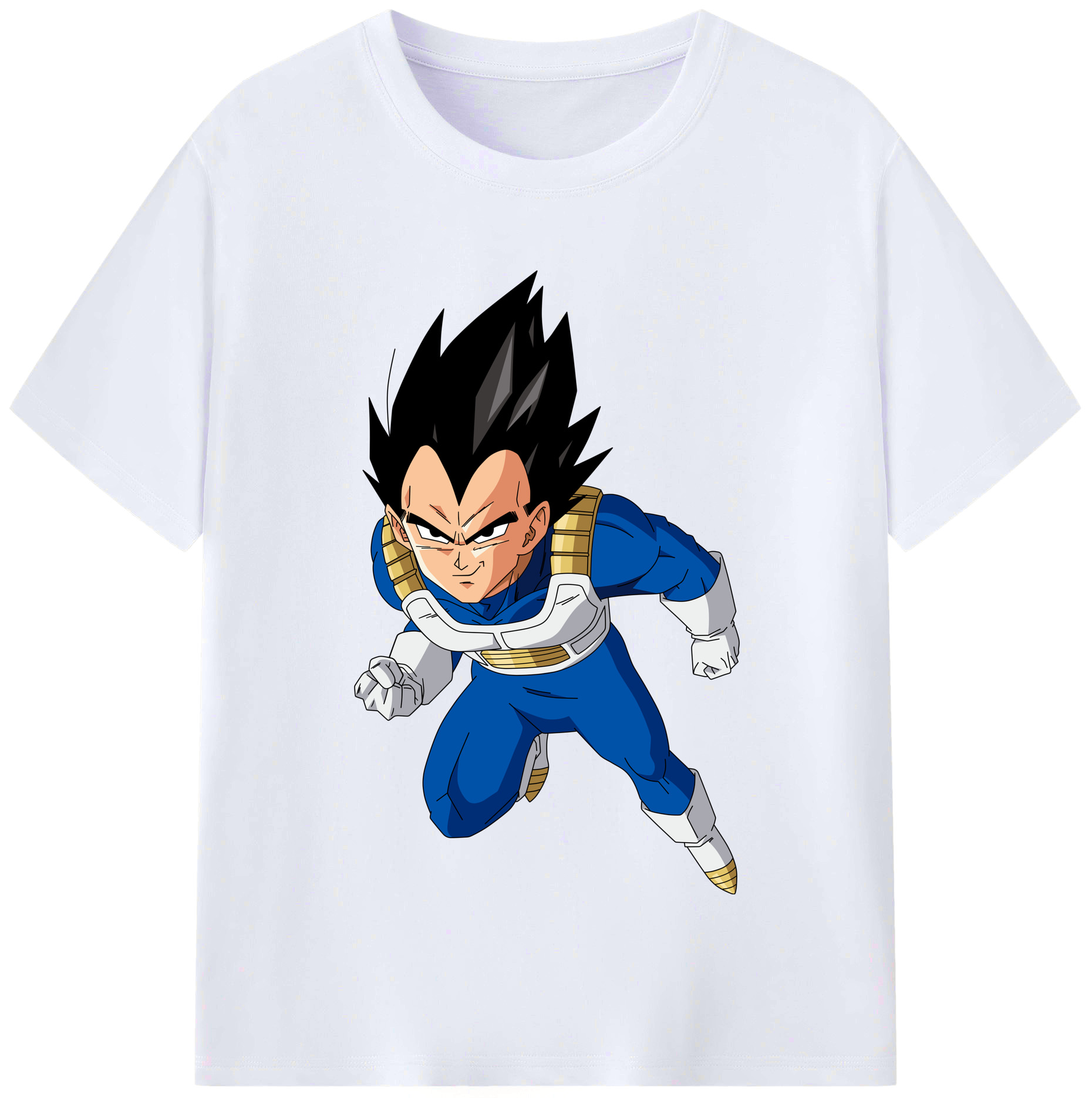 （画像用） ドラゴンボール ベジータ四世（Bejīta Yonsei）DRAGON BALL Vegeta IV レディースカジュアルプリントTシャツ（綿100％）