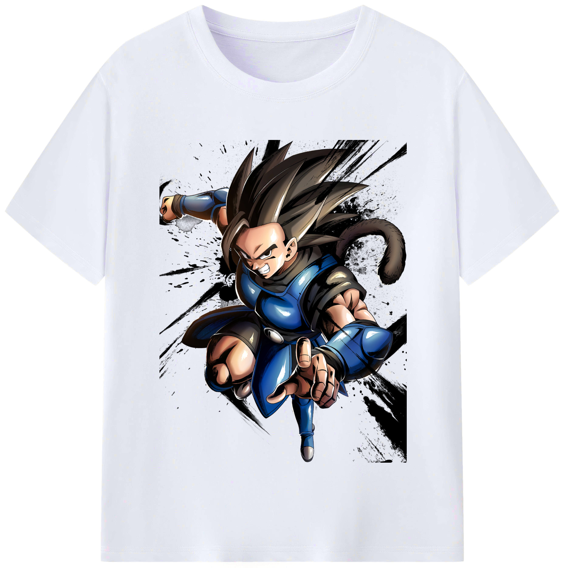 （画像用） ドラゴンボール ベジータ四世（Bejīta Yonsei）DRAGON BALL Vegeta IV レディースカジュアルプリントTシャツ（綿100％）