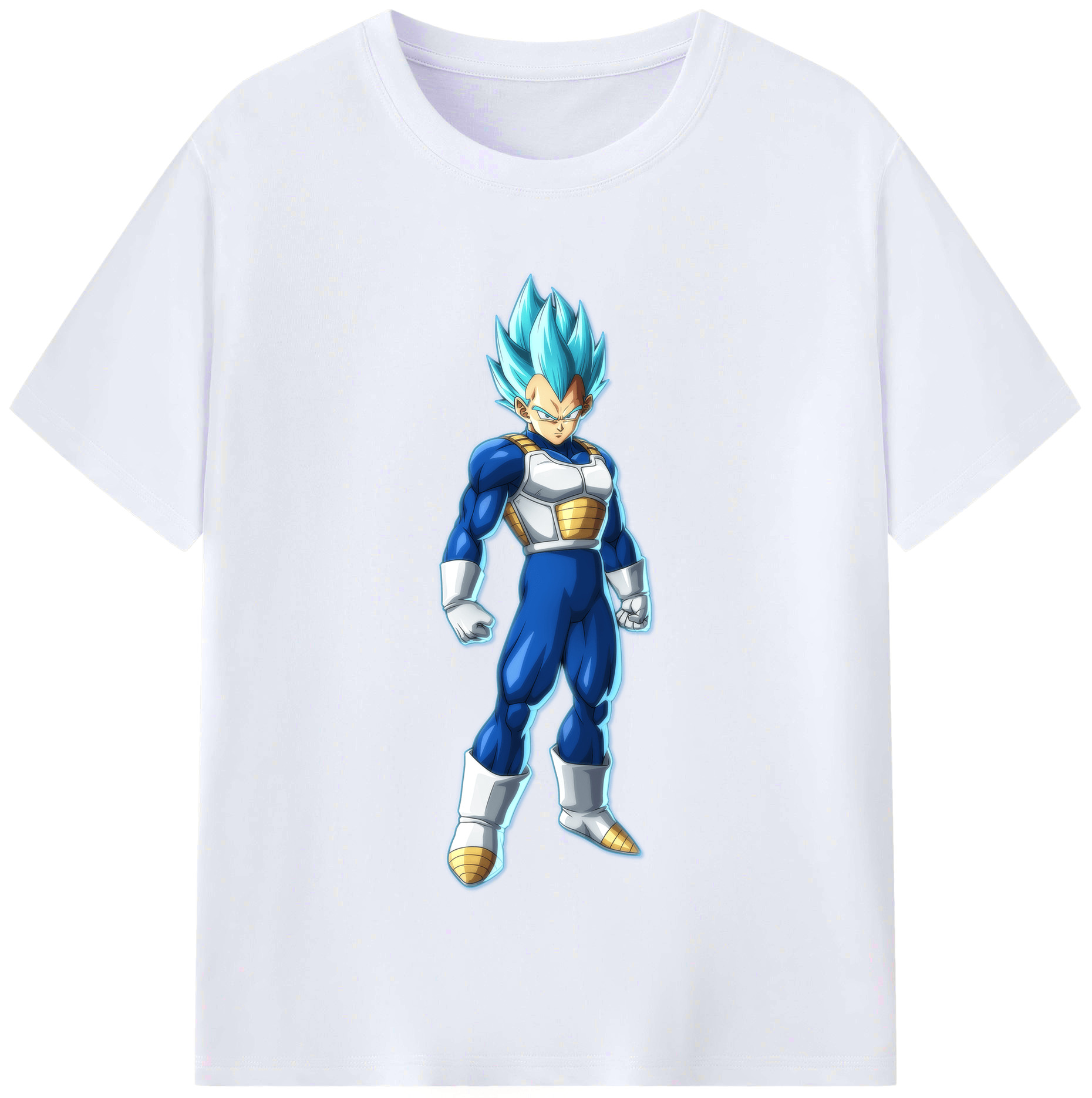 （画像用） ドラゴンボール ベジータ四世（Bejīta Yonsei）DRAGON BALL Vegeta IV レディースカジュアルプリントTシャツ（綿100％）