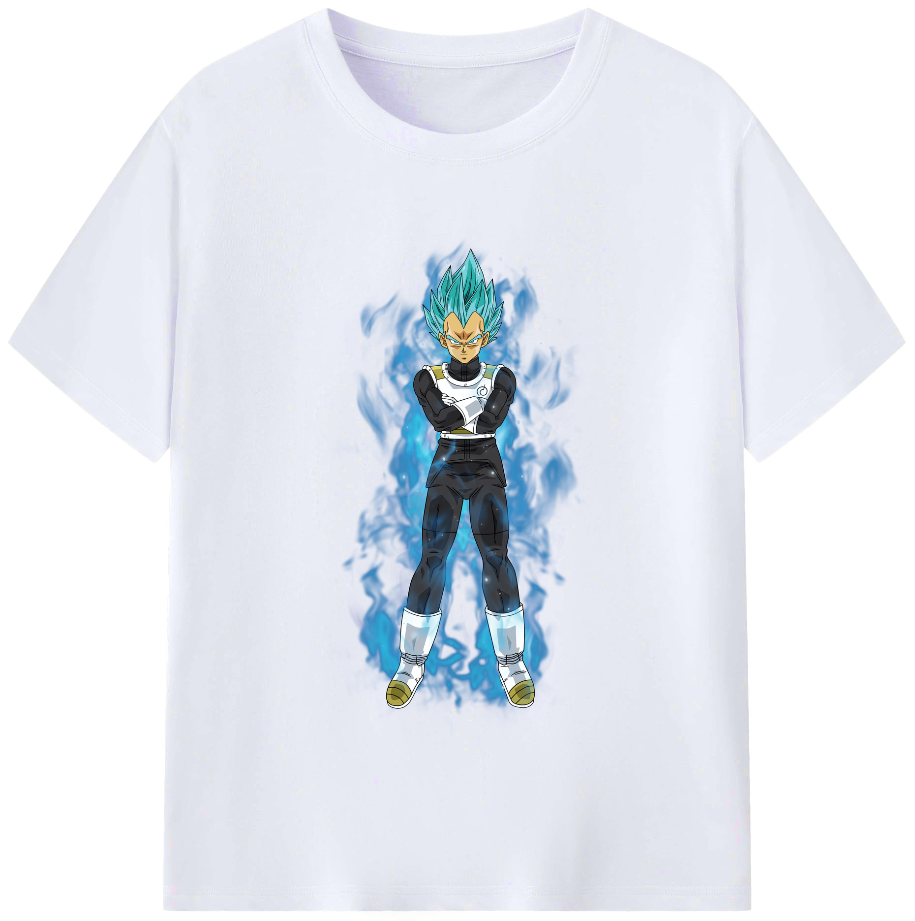 （画像用） ドラゴンボール ベジータ四世（Bejīta Yonsei）DRAGON BALL Vegeta IV レディースカジュアルプリントTシャツ（綿100％）