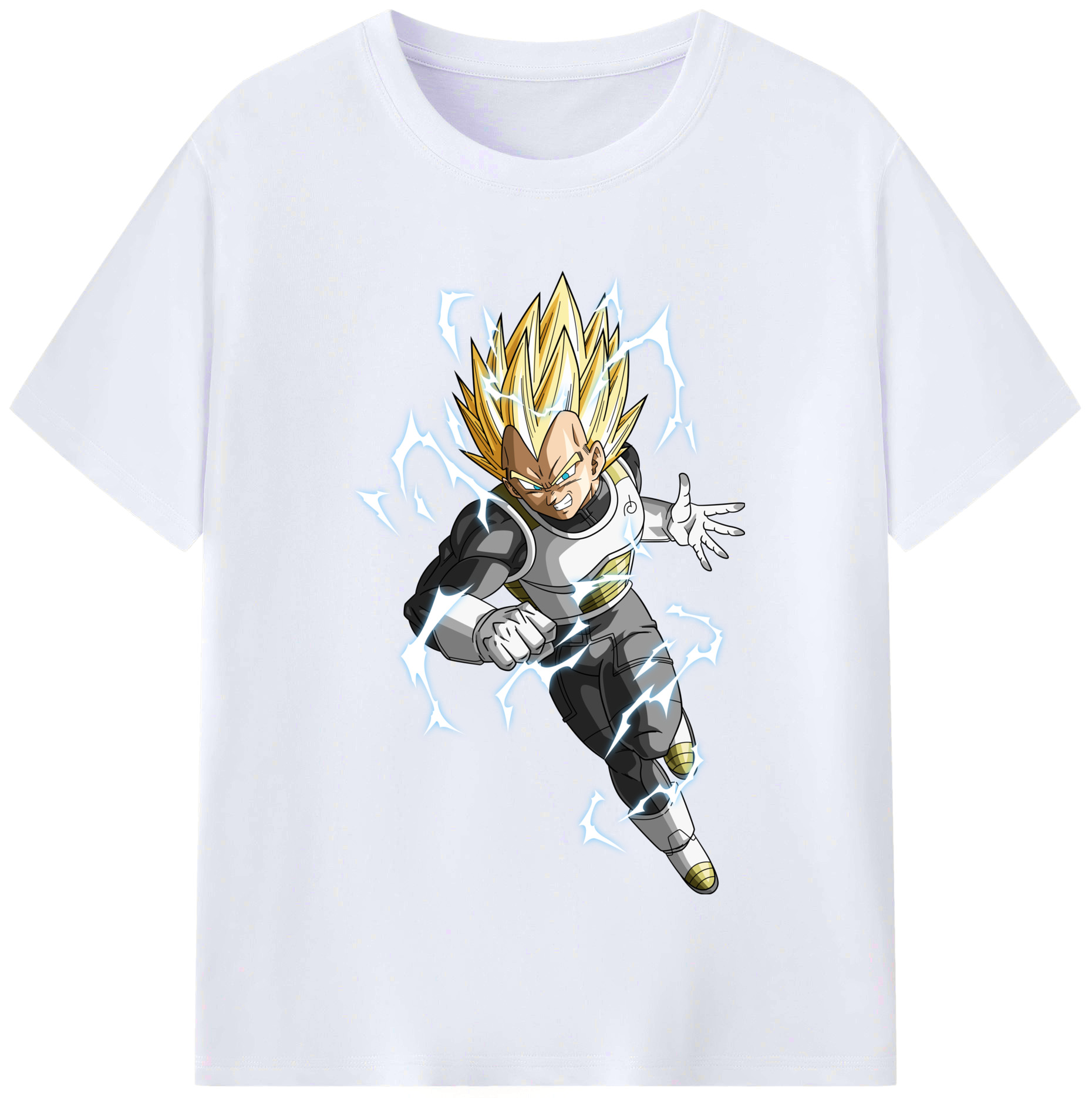 （画像用） ドラゴンボール ベジータ四世（Bejīta Yonsei）DRAGON BALL Vegeta IV レディースカジュアルプリントTシャツ（綿100％）