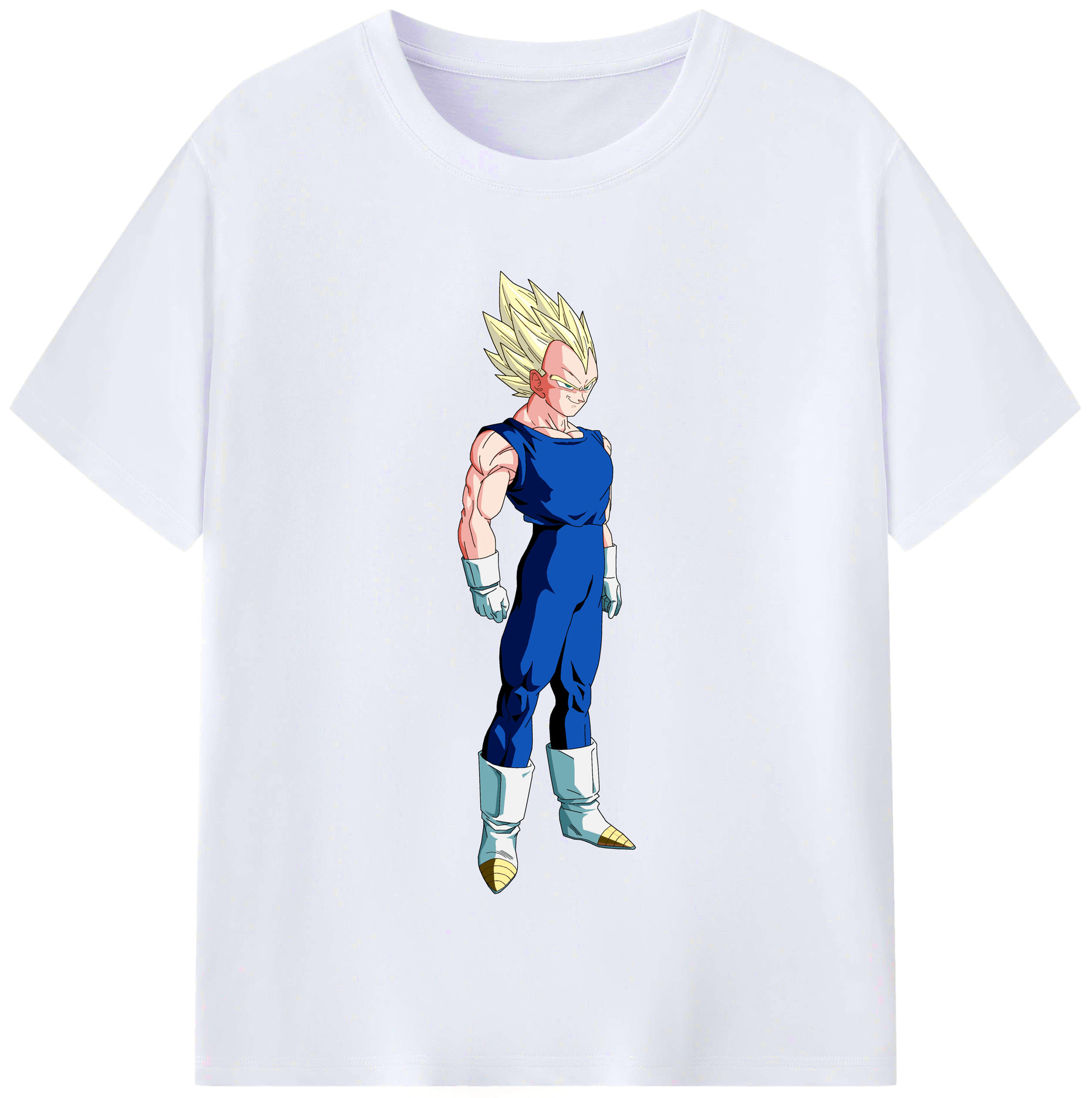 （画像用） ドラゴンボール ベジータ四世（Bejīta Yonsei）DRAGON BALL Vegeta IV レディースカジュアルプリントTシャツ（綿100％）