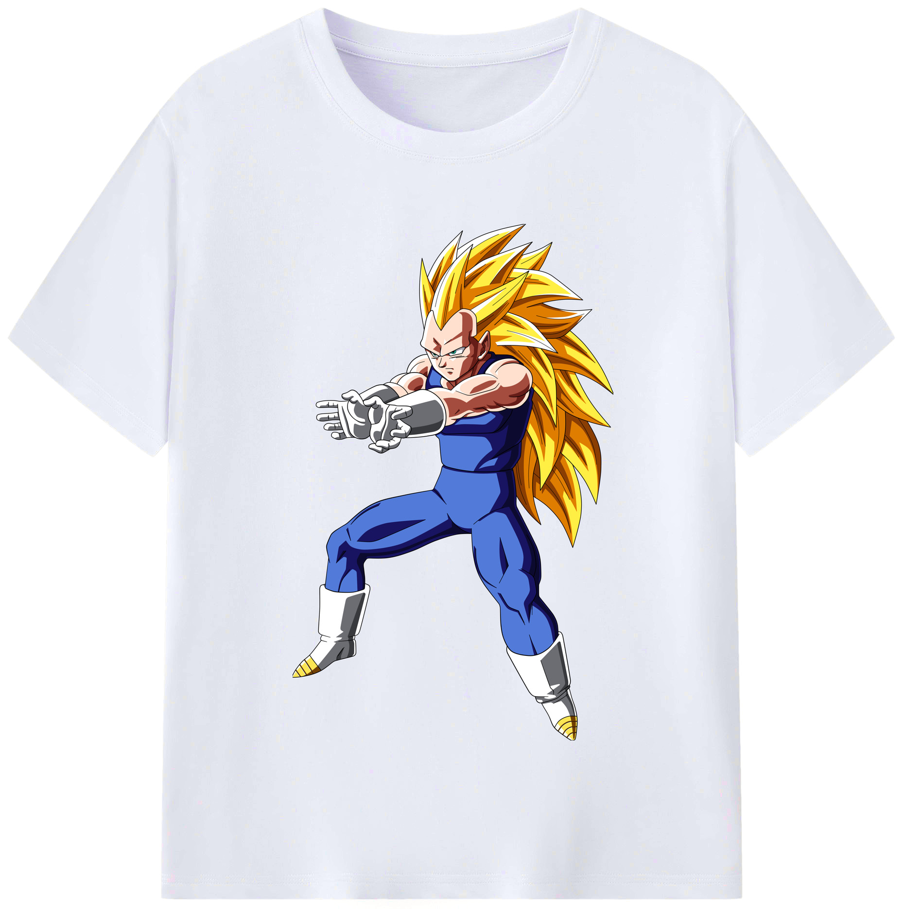 （画像用） ドラゴンボール ベジータ四世（Bejīta Yonsei）DRAGON BALL Vegeta IV レディースカジュアルプリントTシャツ（綿100％）