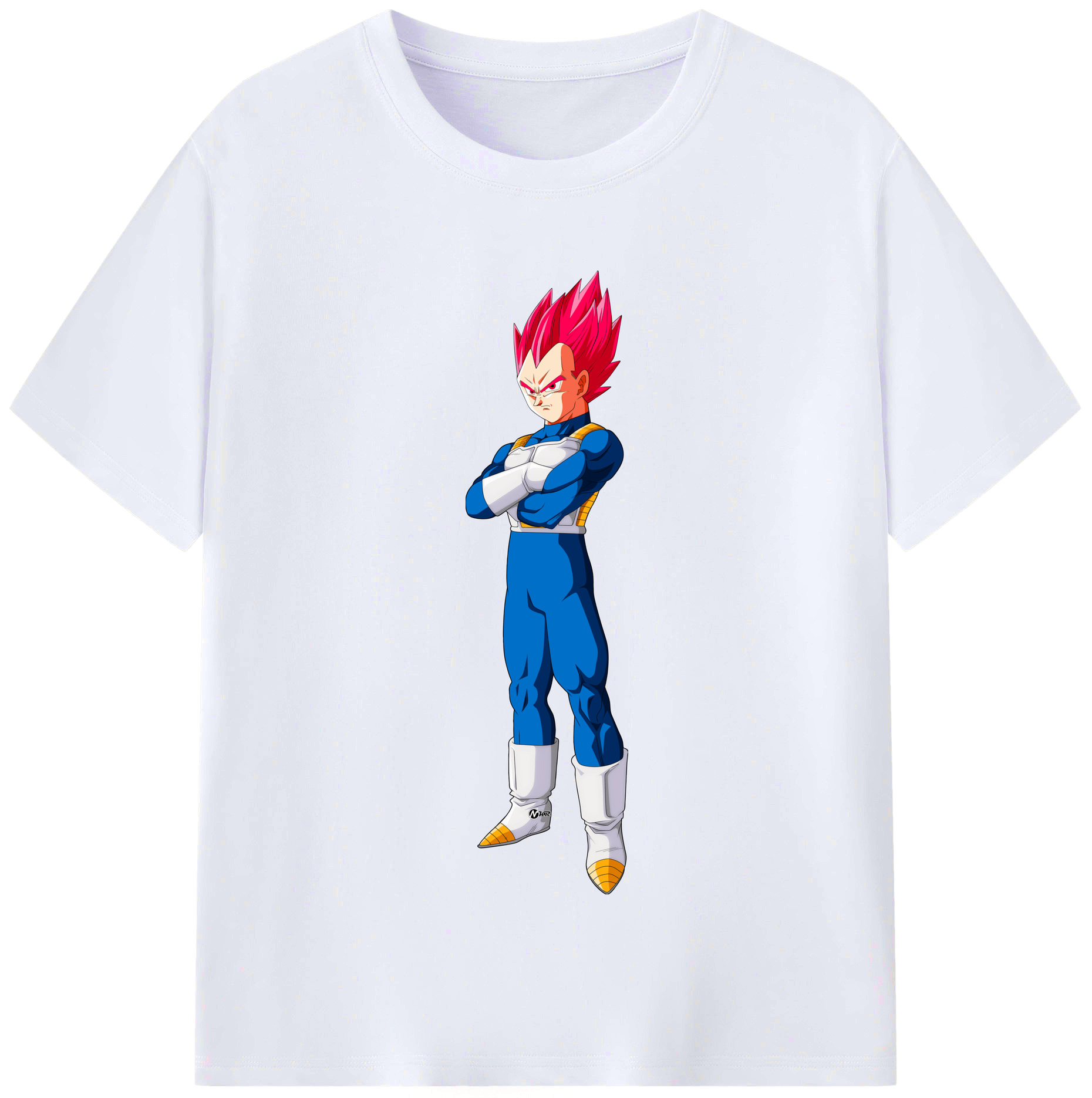 （画像用） ドラゴンボール ベジータ四世（Bejīta Yonsei）DRAGON BALL Vegeta IV レディースカジュアルプリントTシャツ（綿100％）