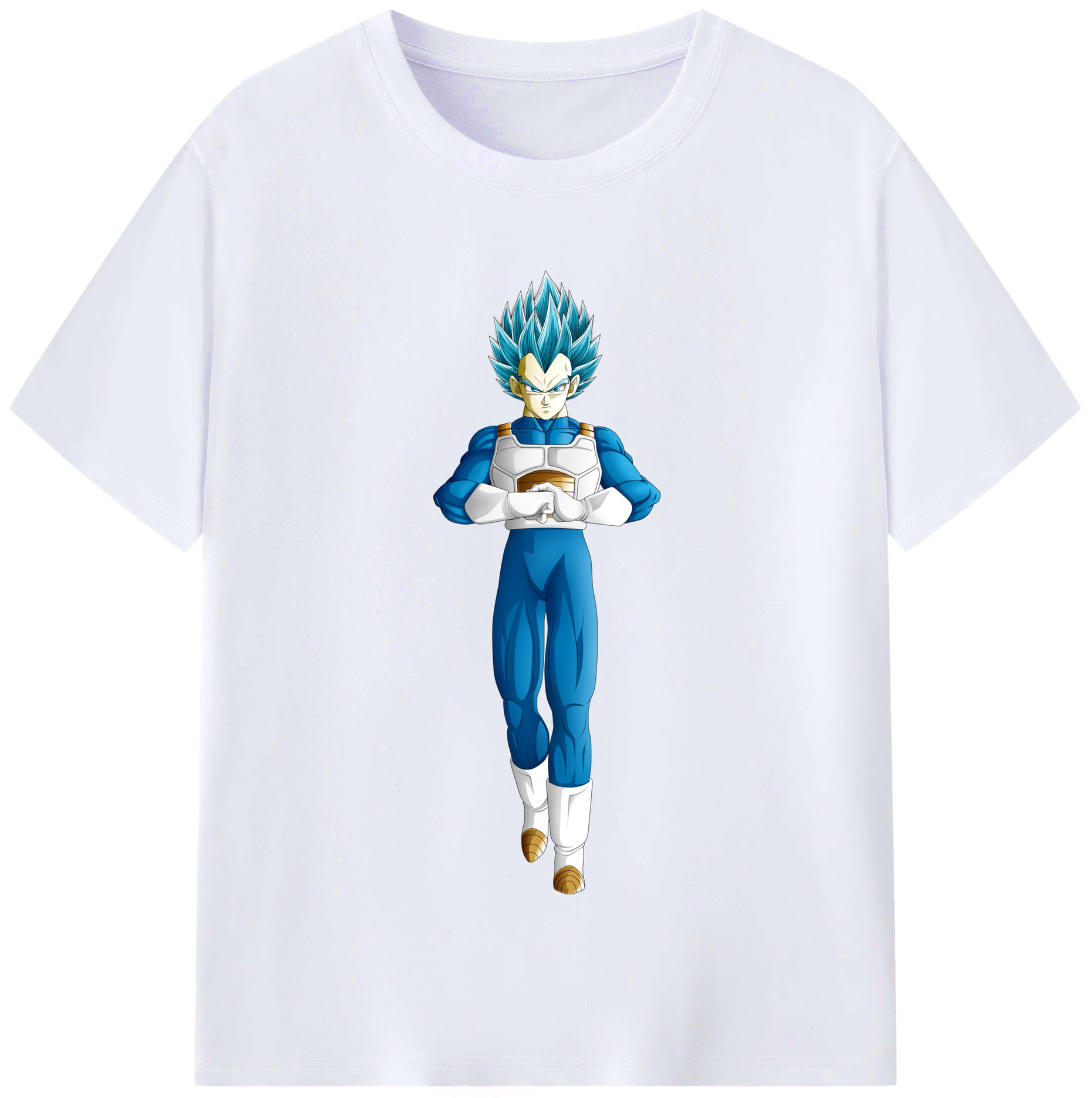 （画像用） ドラゴンボール ベジータ四世（Bejīta Yonsei）DRAGON BALL Vegeta IV レディースカジュアルプリントTシャツ（綿100％）
