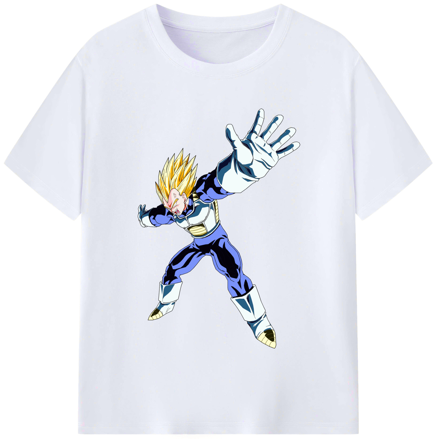 （画像用） ドラゴンボール ベジータ四世（Bejīta Yonsei）DRAGON BALL Vegeta IV レディースカジュアルプリントTシャツ（綿100％）