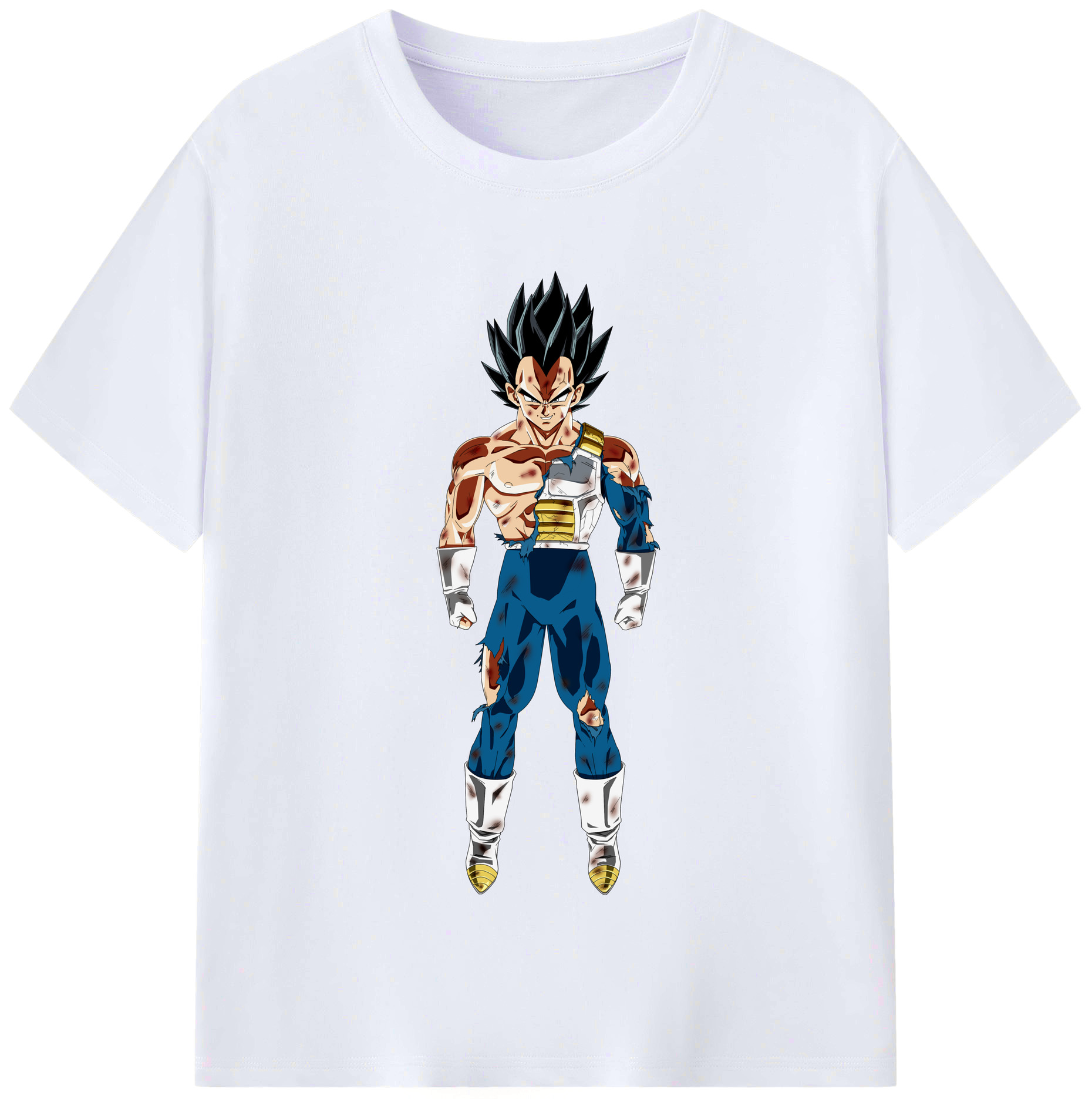 （画像用） ドラゴンボール ベジータ四世（Bejīta Yonsei）DRAGON BALL Vegeta IV レディースカジュアルプリントTシャツ（綿100％）