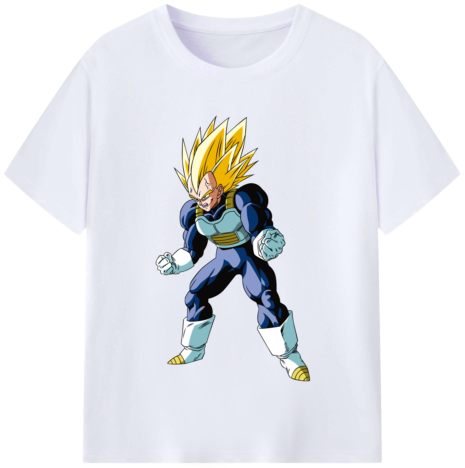 （画像用） ドラゴンボール ベジータ四世（Bejīta Yonsei）DRAGON BALL Vegeta IV レディースカジュアルプリントTシャツ（綿100％）