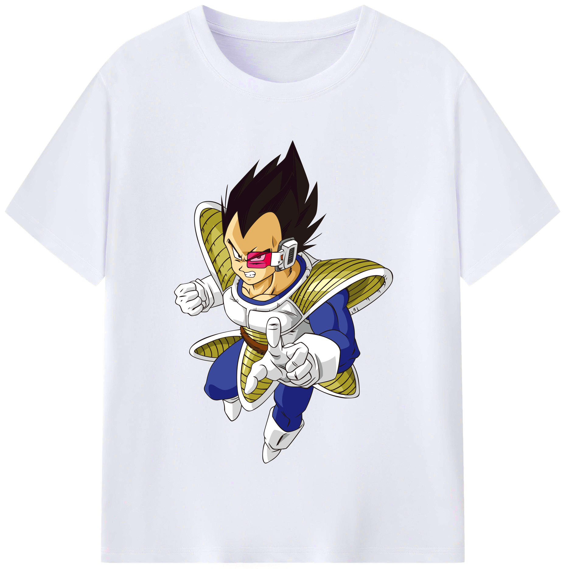 （画像用） ドラゴンボール ベジータ四世（Bejīta Yonsei）DRAGON BALL Vegeta IV レディースカジュアルプリントTシャツ（綿100％）
