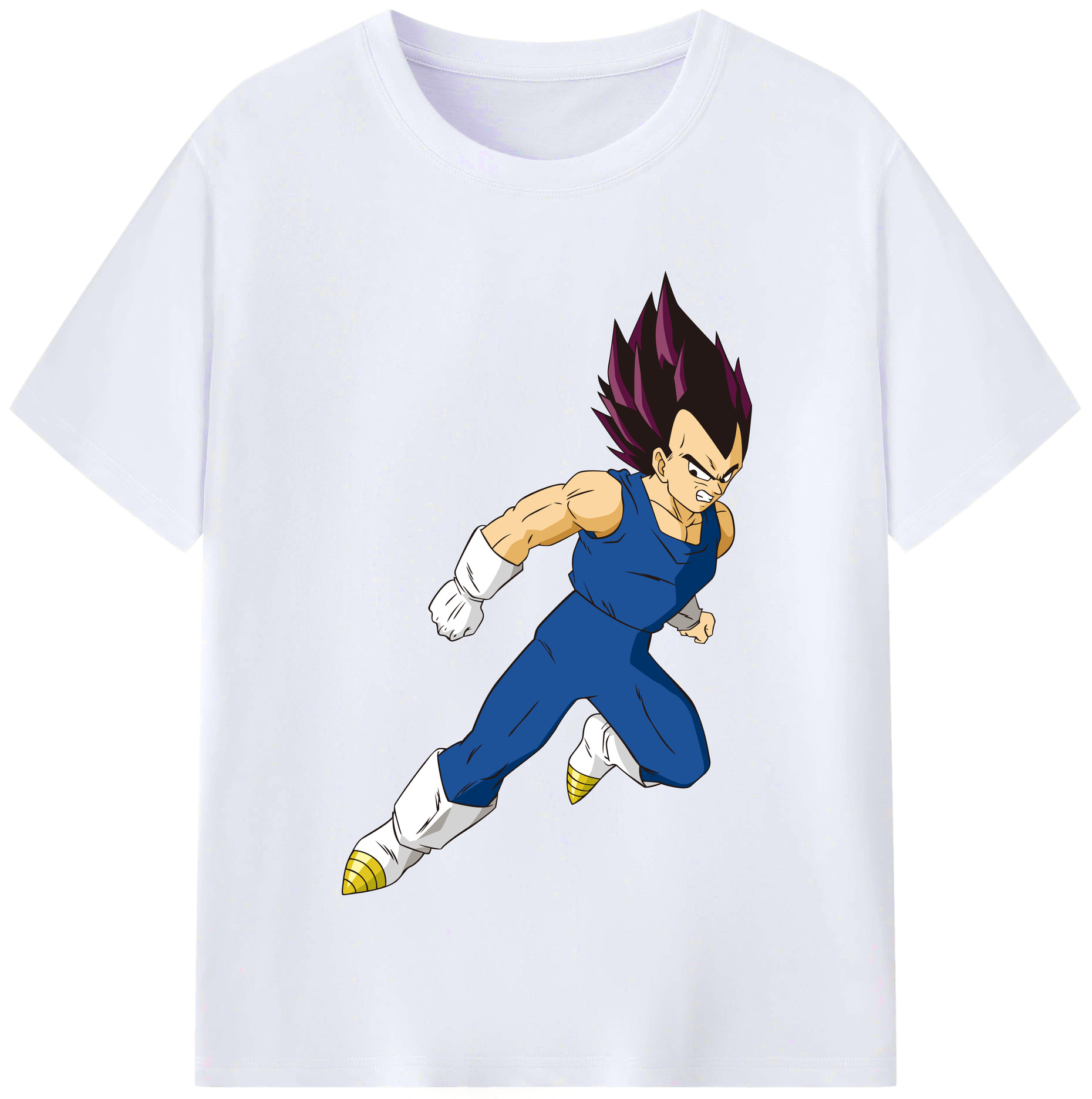 （画像用） ドラゴンボール ベジータ四世（Bejīta Yonsei）DRAGON BALL Vegeta IV レディースカジュアルプリントTシャツ（綿100％）