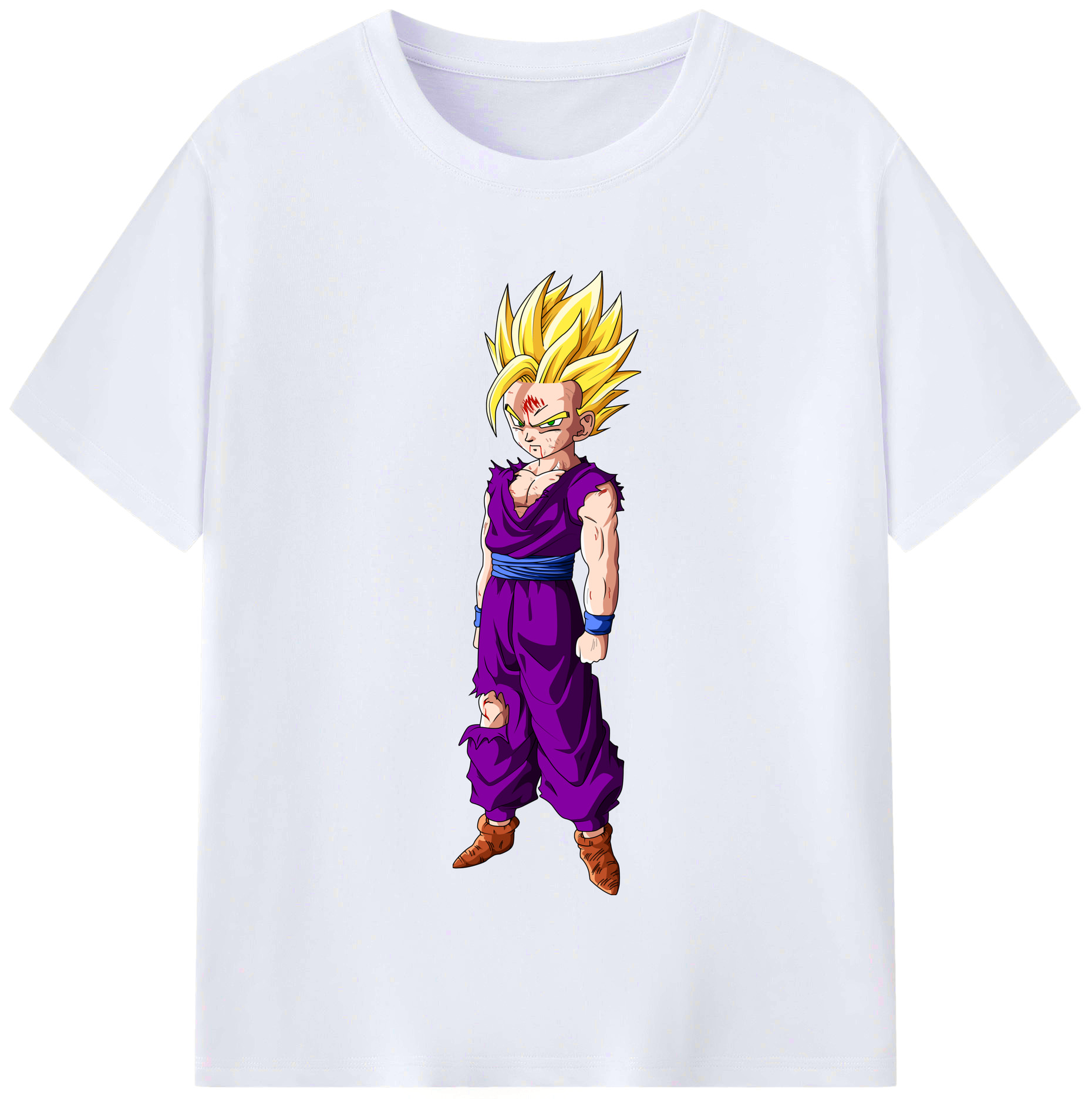 （画像用） ドラゴンボール 孫 悟飯（そんごはん）DRAGON BALL Son Gohan レディースカジュアルプリントTシャツ（綿100％）