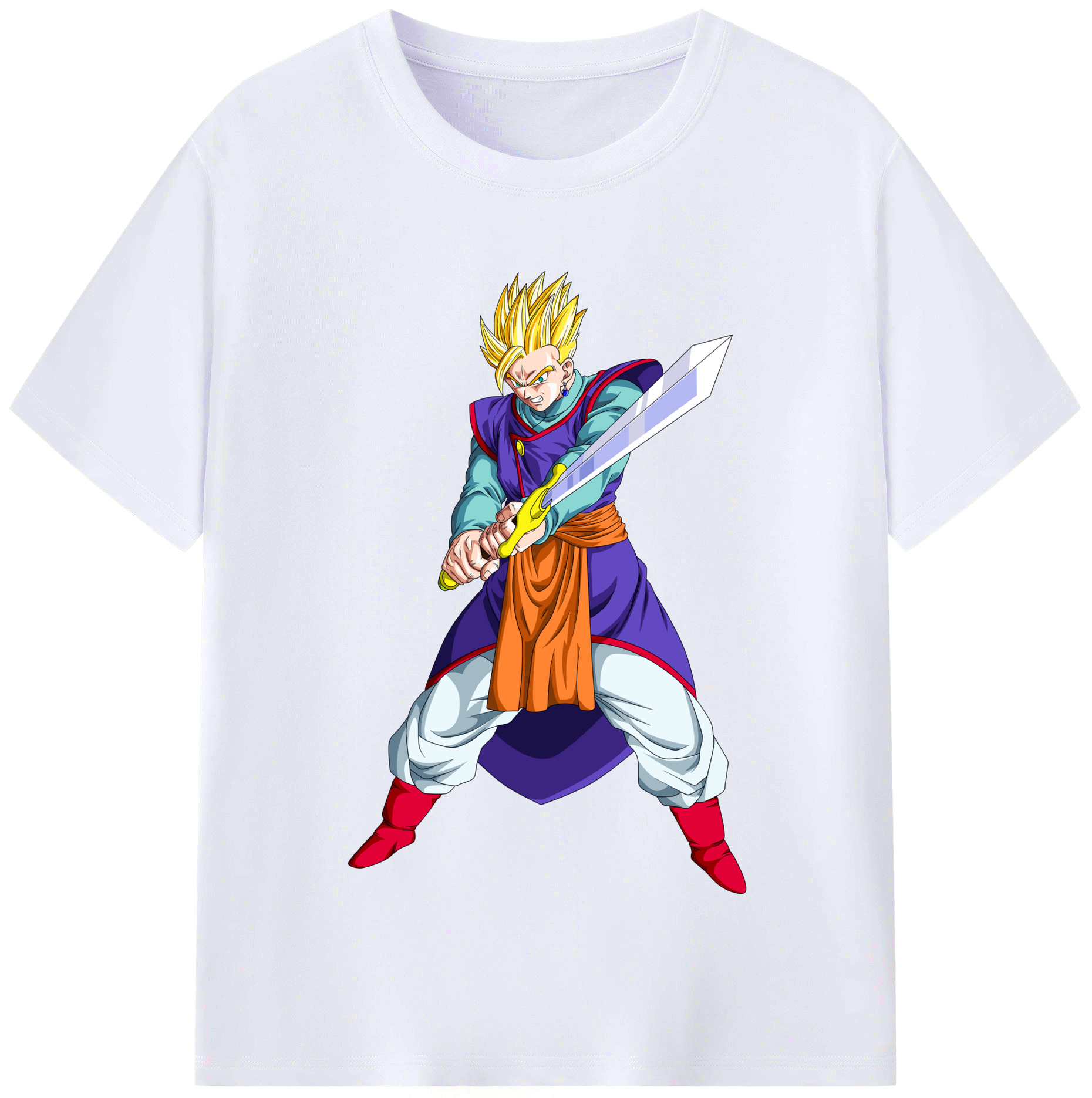 （画像用） ドラゴンボール 孫 悟飯（そんごはん）DRAGON BALL Son Gohan レディースカジュアルプリントTシャツ（綿100％）