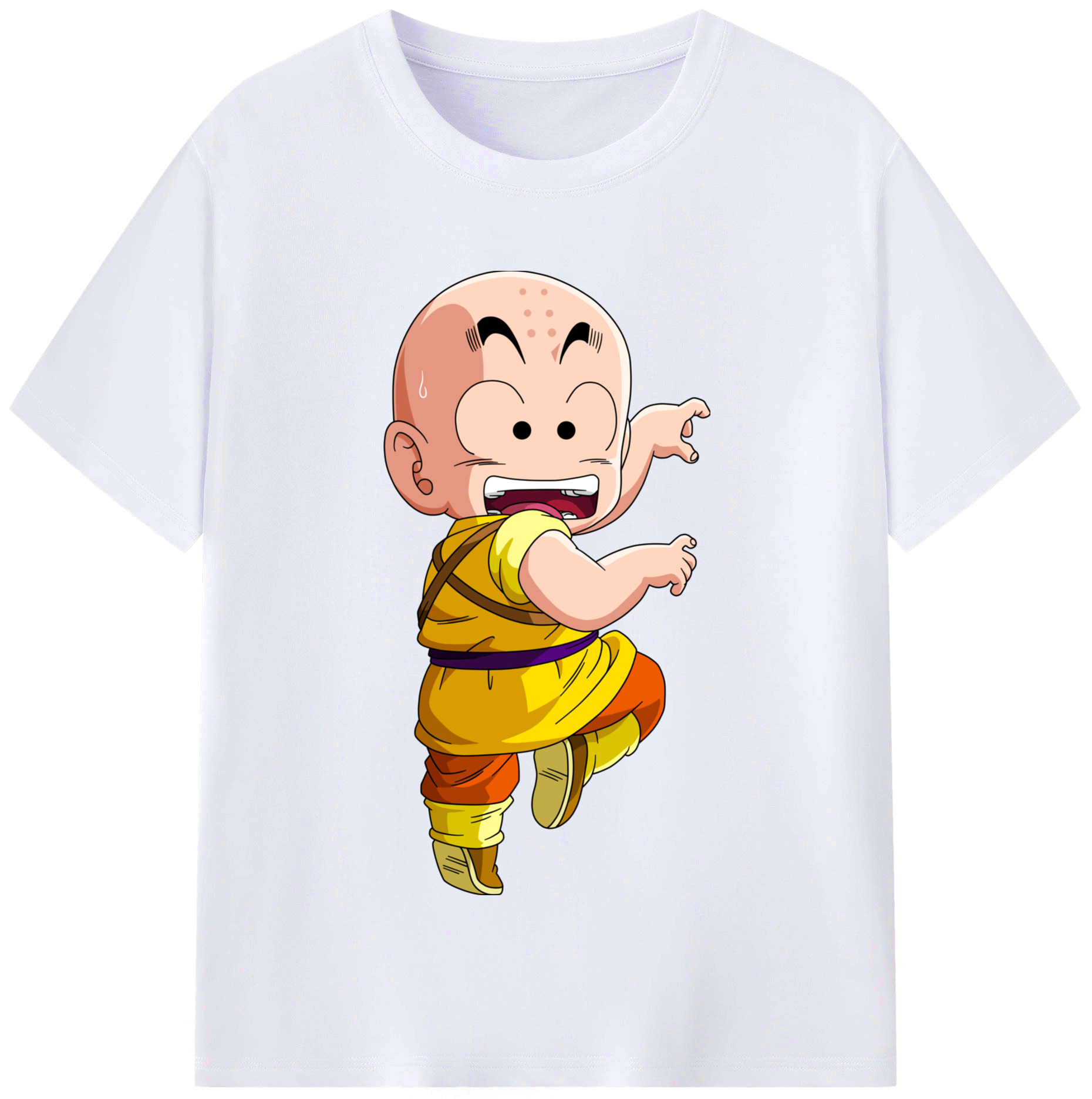 （画像用） ドラゴンボール クリリン DRAGON BALL krillin レディースカジュアルプリントTシャツ（綿100％）