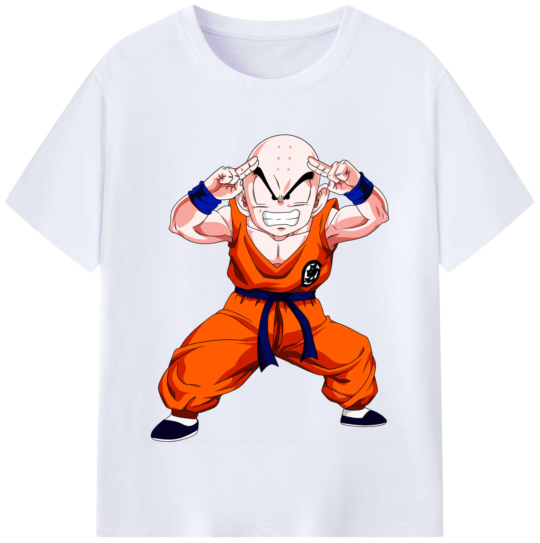（画像用） ドラゴンボール クリリン DRAGON BALL krillin レディースカジュアルプリントTシャツ（綿100％）