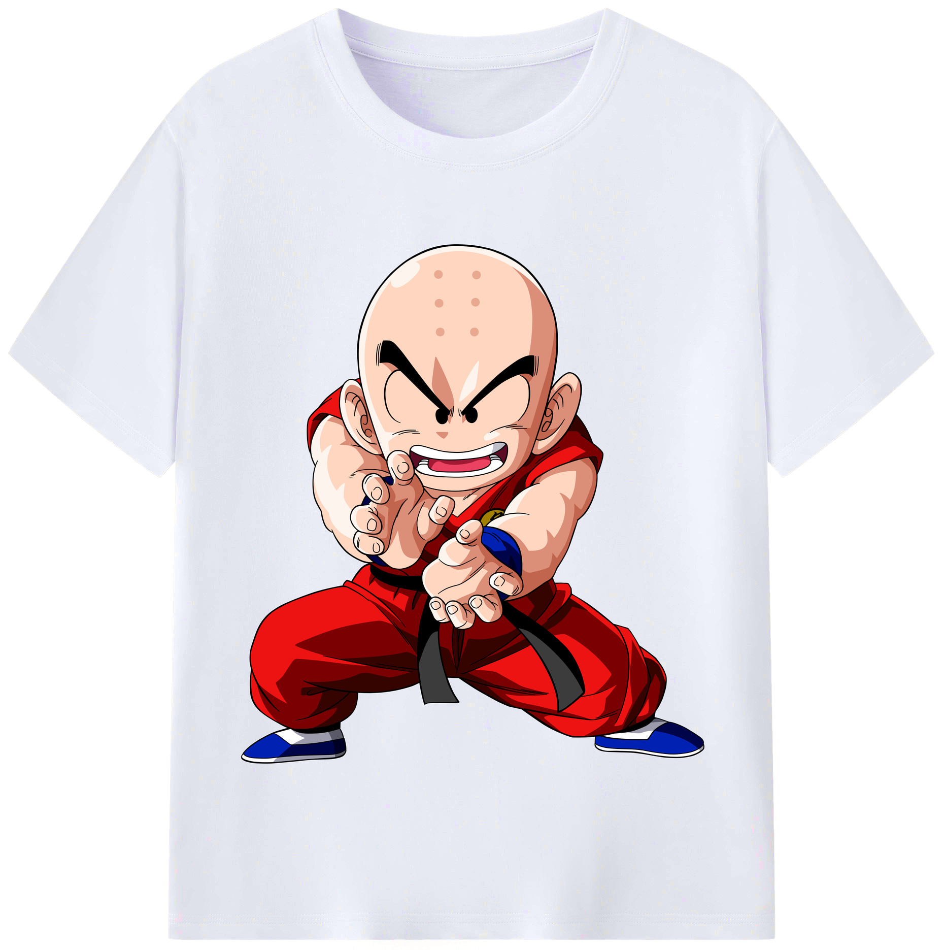（画像用） ドラゴンボール クリリン DRAGON BALL krillin レディースカジュアルプリントTシャツ（綿100％）