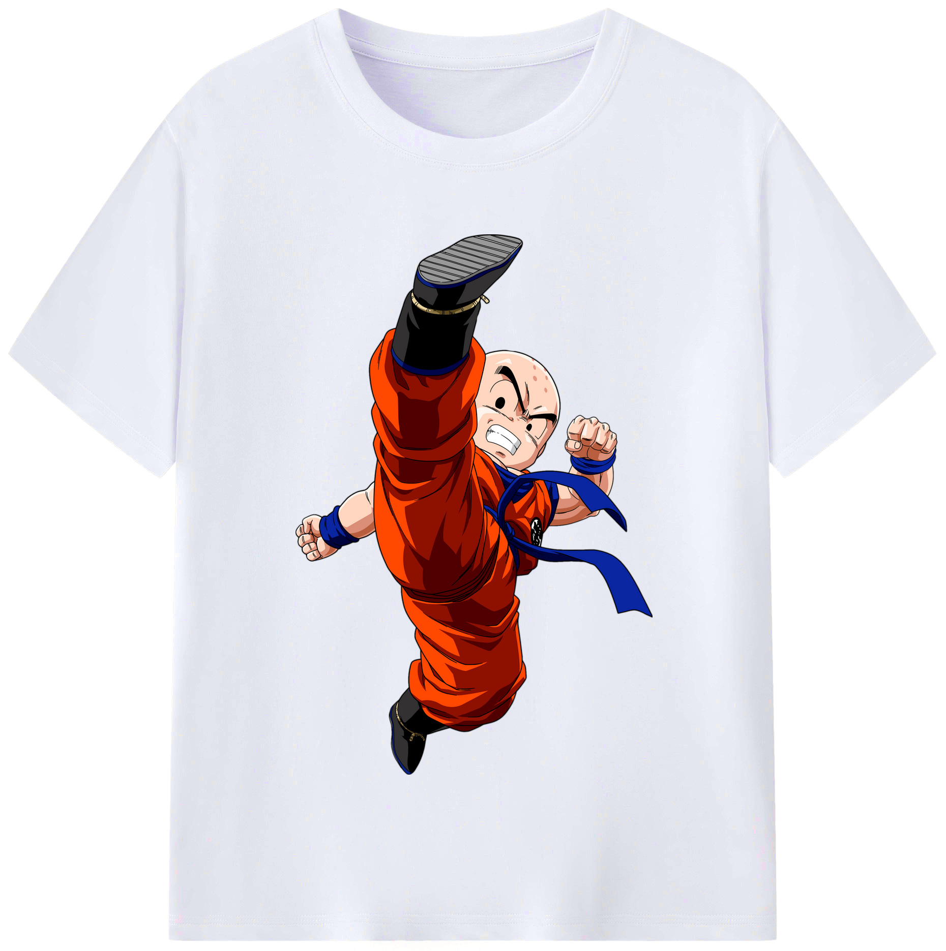 （画像用） ドラゴンボール クリリン DRAGON BALL krillin レディースカジュアルプリントTシャツ（綿100％）