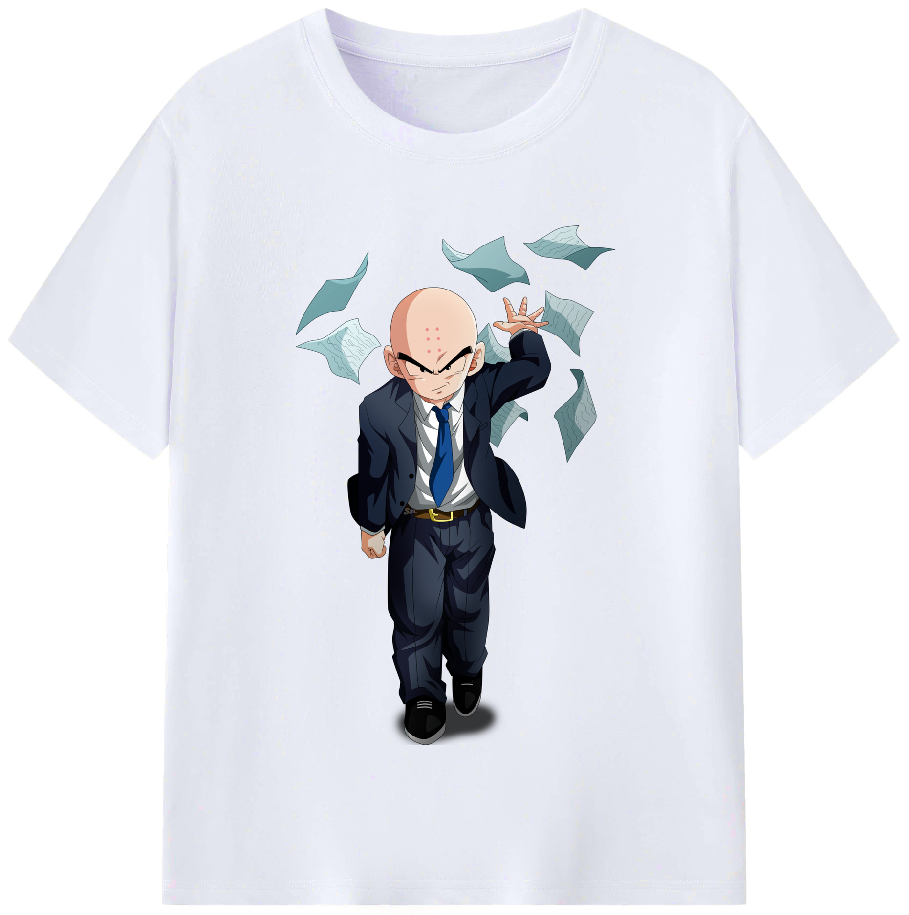 （画像用） ドラゴンボール クリリン DRAGON BALL krillin レディースカジュアルプリントTシャツ（綿100％）