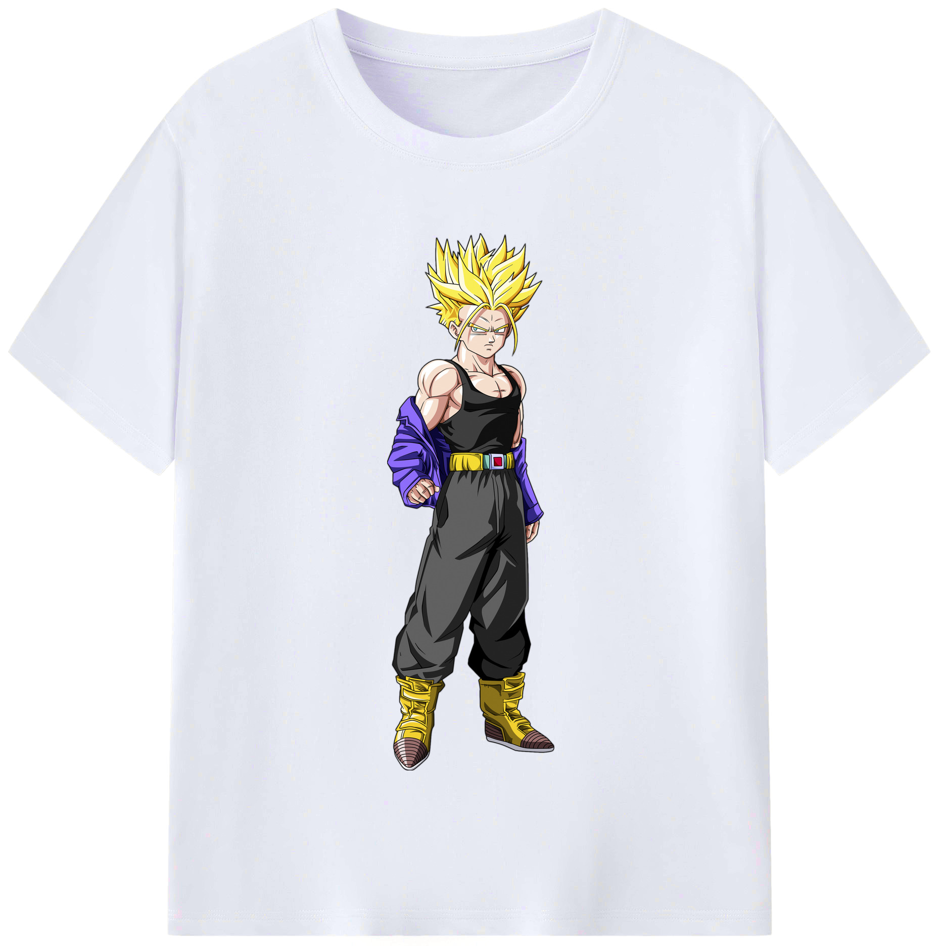 （画像用） ドラゴンボール トランクス（Torankusu）DRAGON BALL Trunks レディースカジュアルプリントTシャツ（綿100％）