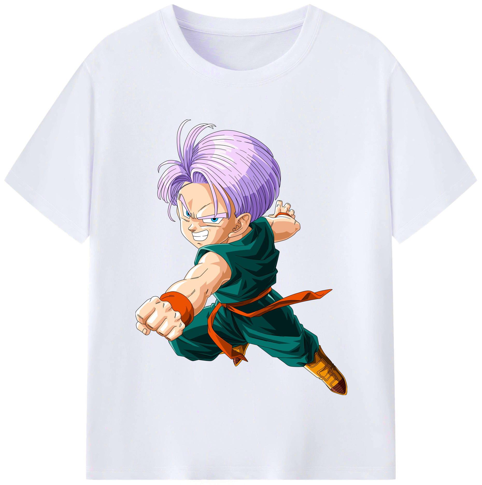 （画像用） ドラゴンボール トランクス（Torankusu）DRAGON BALL Trunks レディースカジュアルプリントTシャツ（綿100％）
