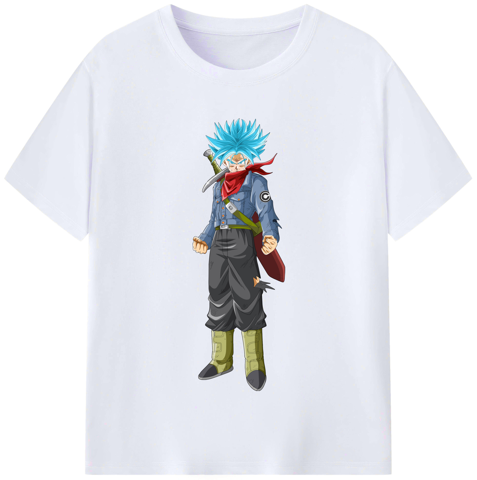 （画像用） ドラゴンボール トランクス（Torankusu）DRAGON BALL Trunks レディースカジュアルプリントTシャツ（綿100％）