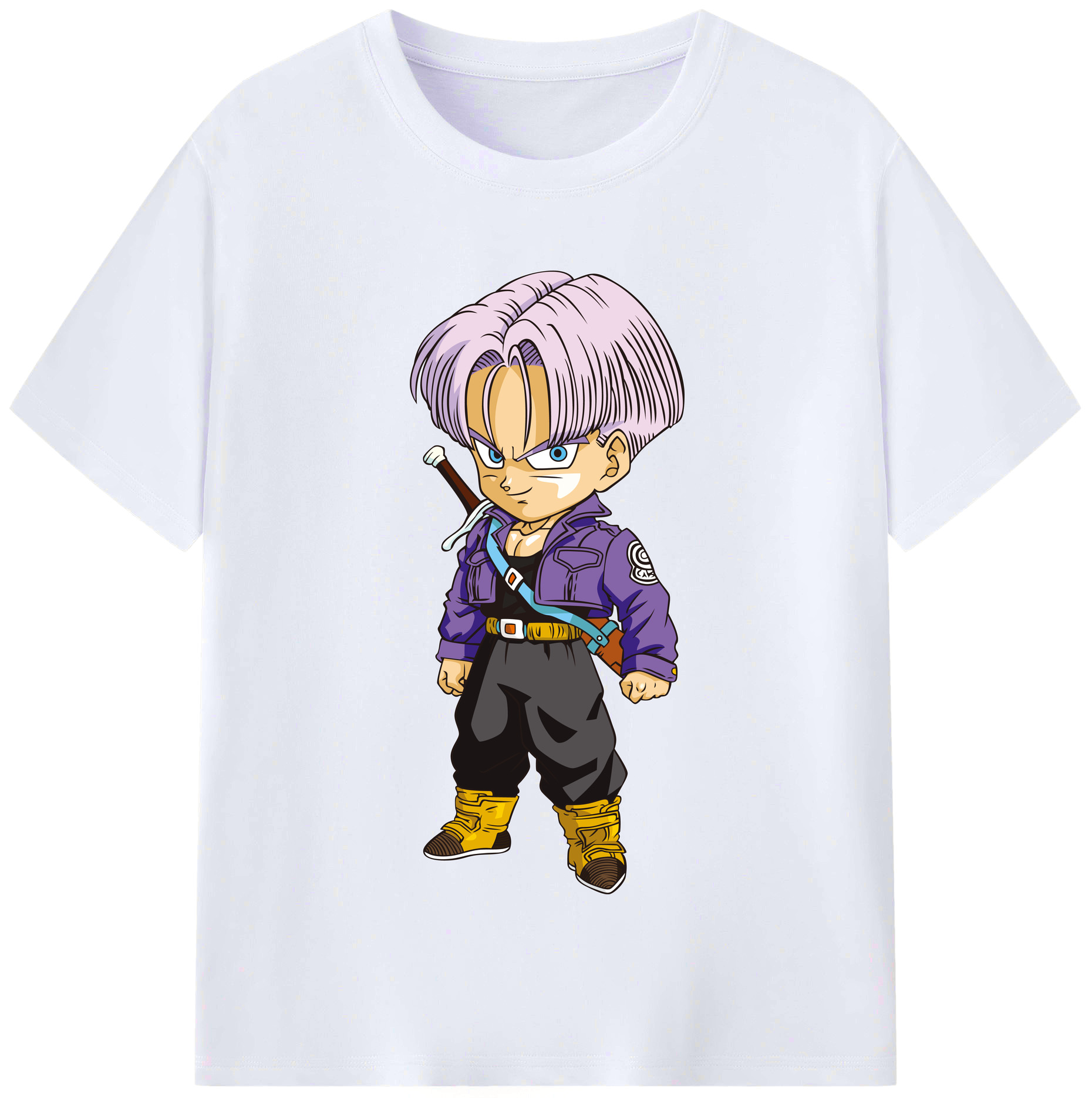 （画像用） ドラゴンボール トランクス（Torankusu）DRAGON BALL Trunks レディースカジュアルプリントTシャツ（綿100％）