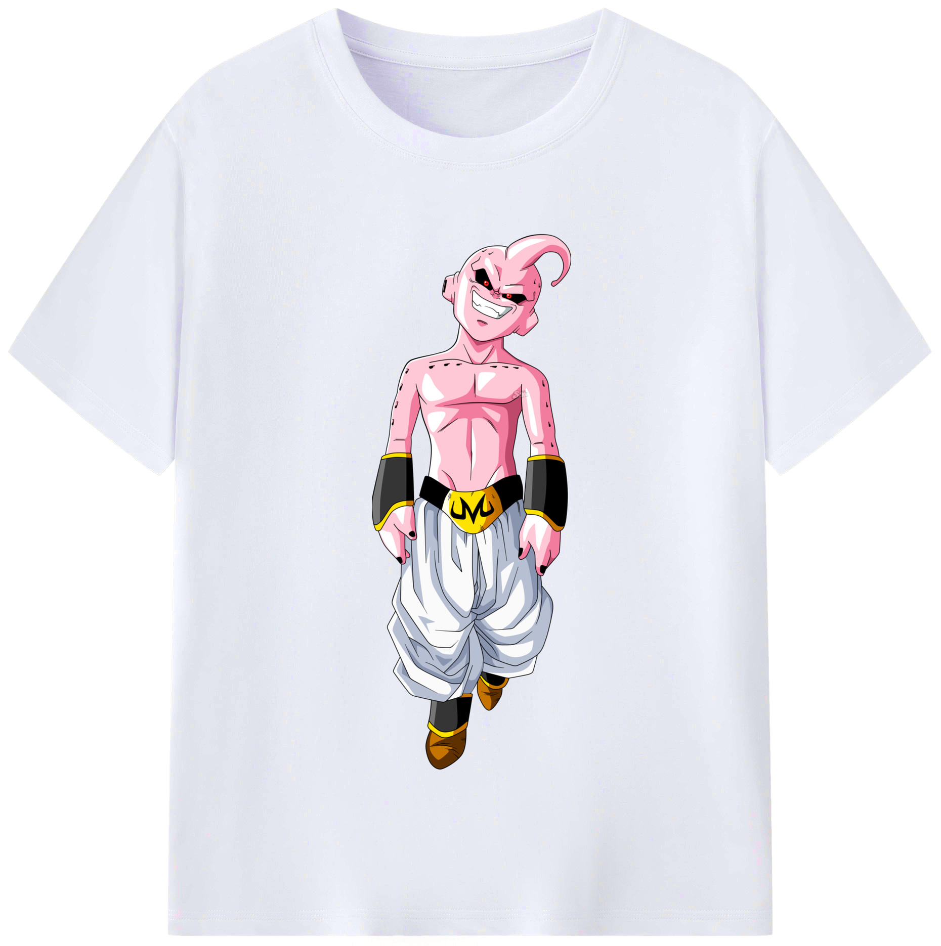 （画像用） ドラゴンボール 魔人ブウ DRAGON BALL Majin Buu レディースカジュアルプリントTシャツ（綿100％）