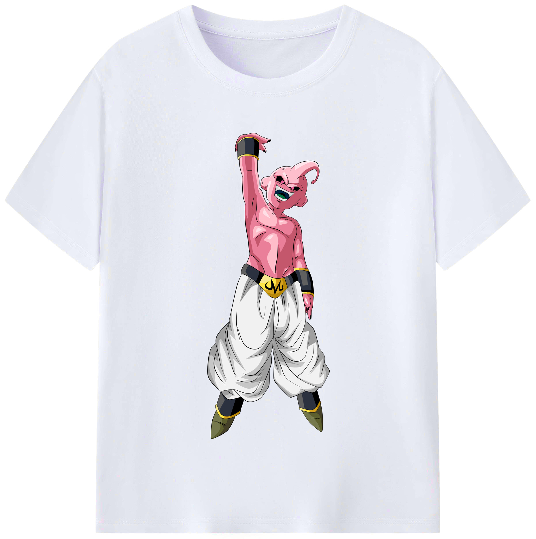 （画像用） ドラゴンボール 魔人ブウ DRAGON BALL Majin Buu レディースカジュアルプリントTシャツ（綿100％）