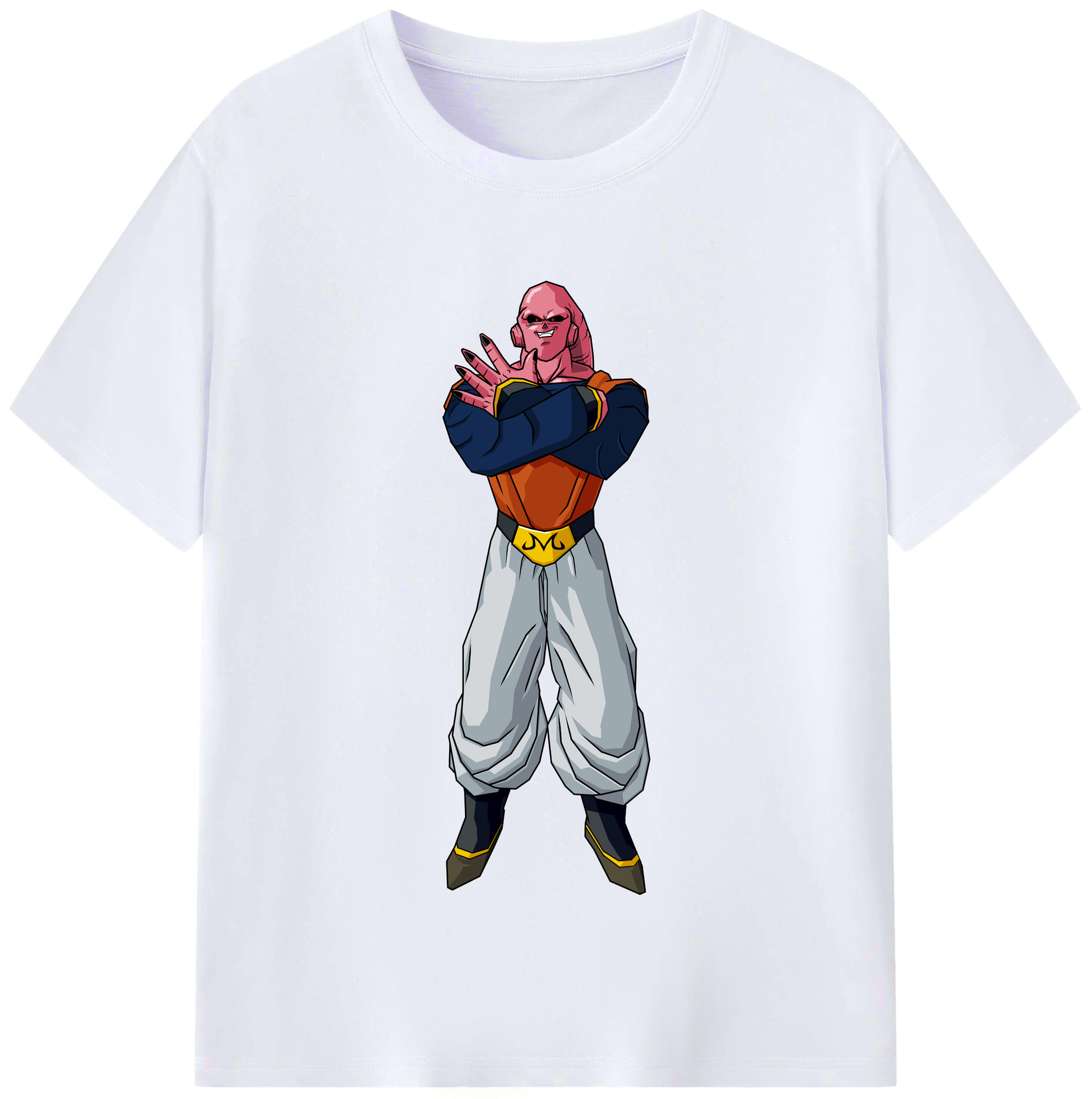 （画像用） ドラゴンボール 魔人ブウ DRAGON BALL Majin Buu レディースカジュアルプリントTシャツ（綿100％）