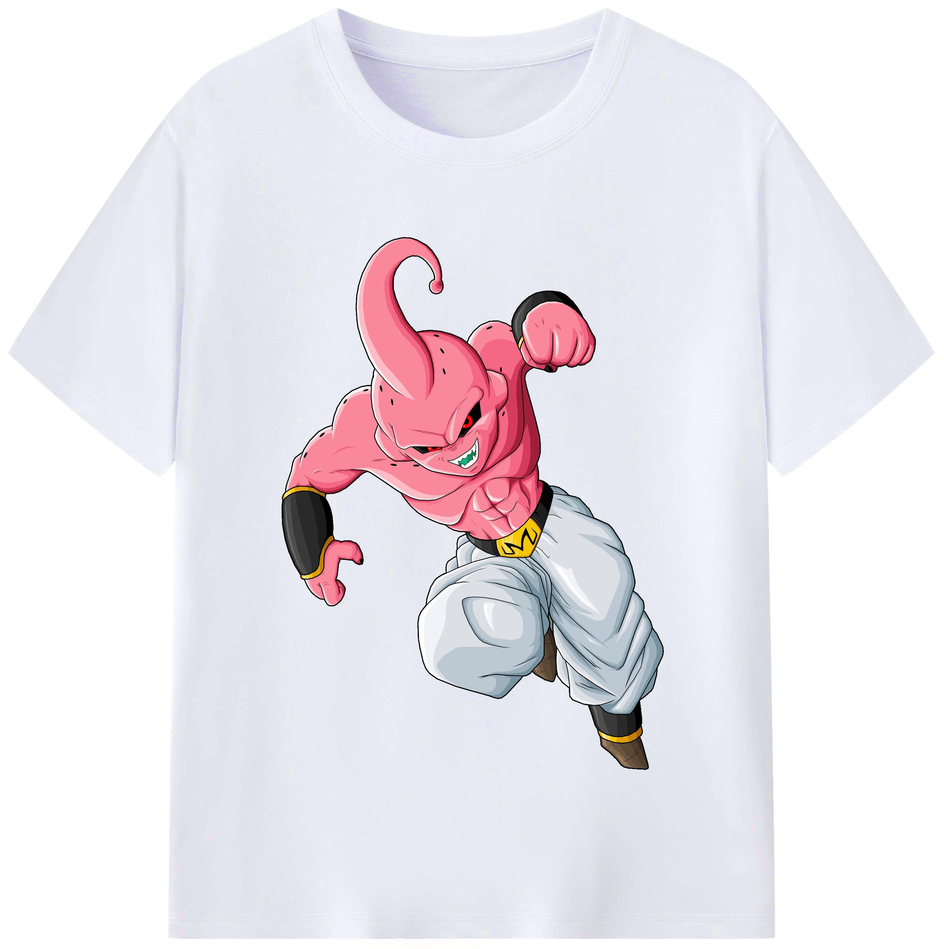（画像用） ドラゴンボール 魔人ブウ DRAGON BALL Majin Buu レディースカジュアルプリントTシャツ（綿100％）