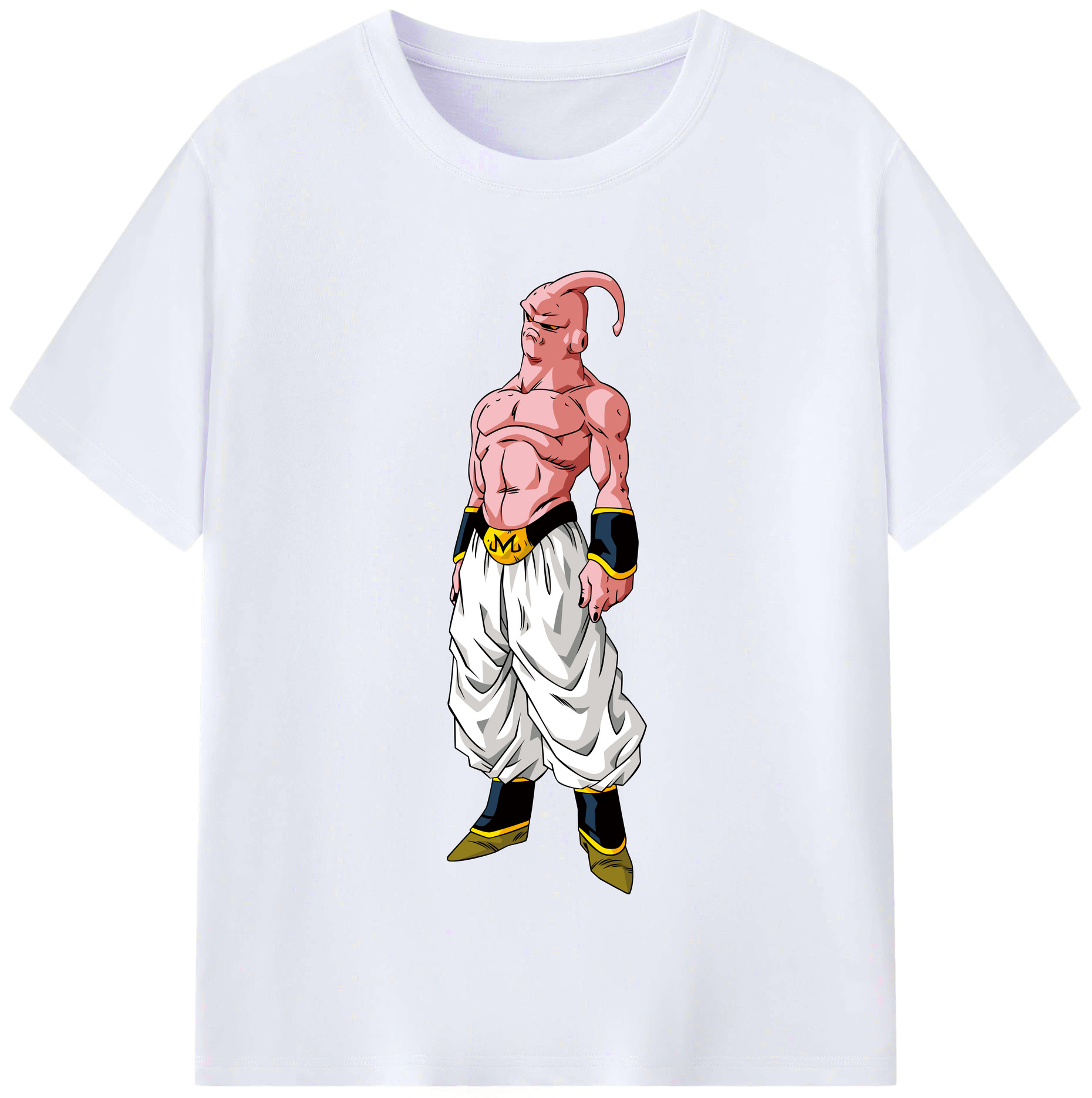 （画像用） ドラゴンボール 魔人ブウ DRAGON BALL Majin Buu レディースカジュアルプリントTシャツ（綿100％）