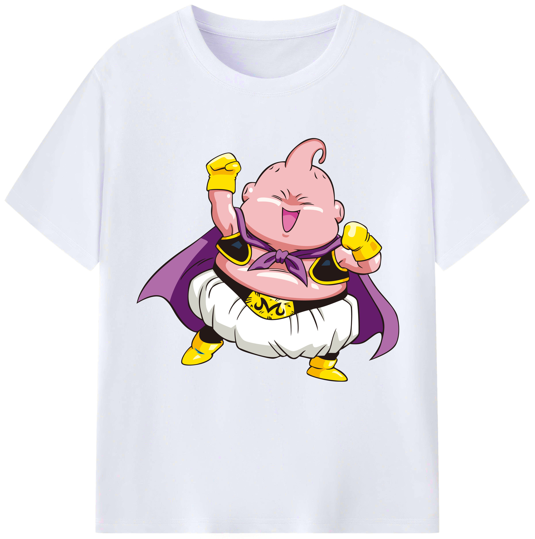 （画像用） ドラゴンボール 魔人ブウ DRAGON BALL Majin Buu レディースカジュアルプリントTシャツ（綿100％）