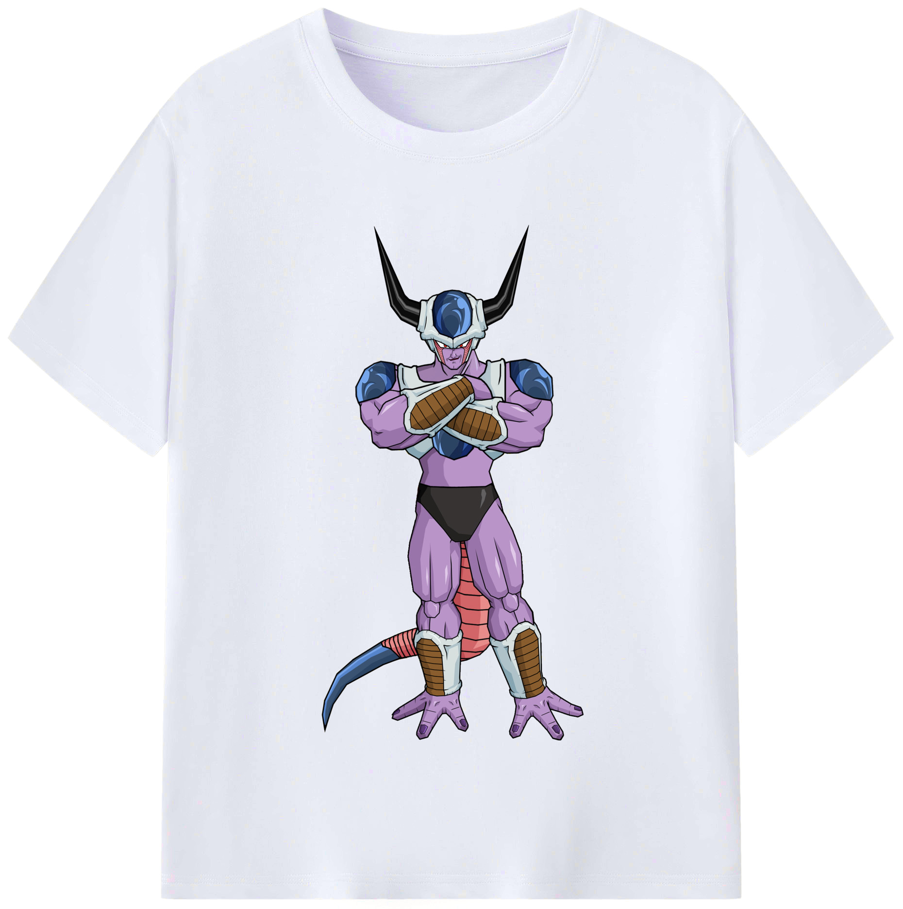 （画像用） ドラゴンボール フリーザ DRAGON BALL Frieza レディースカジュアルプリントTシャツ（綿100％）