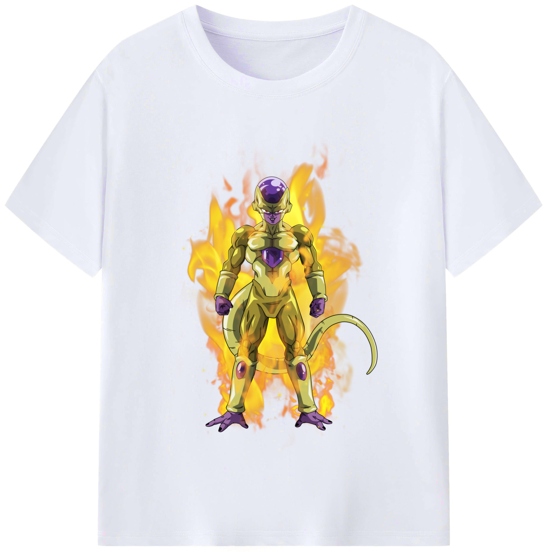 （画像用） ドラゴンボール フリーザ DRAGON BALL Frieza レディースカジュアルプリントTシャツ（綿100％）