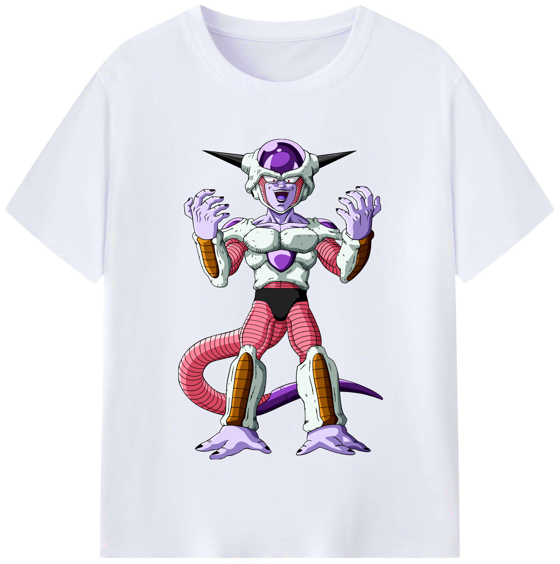 （画像用） ドラゴンボール フリーザ DRAGON BALL Frieza レディースカジュアルプリントTシャツ（綿100％）