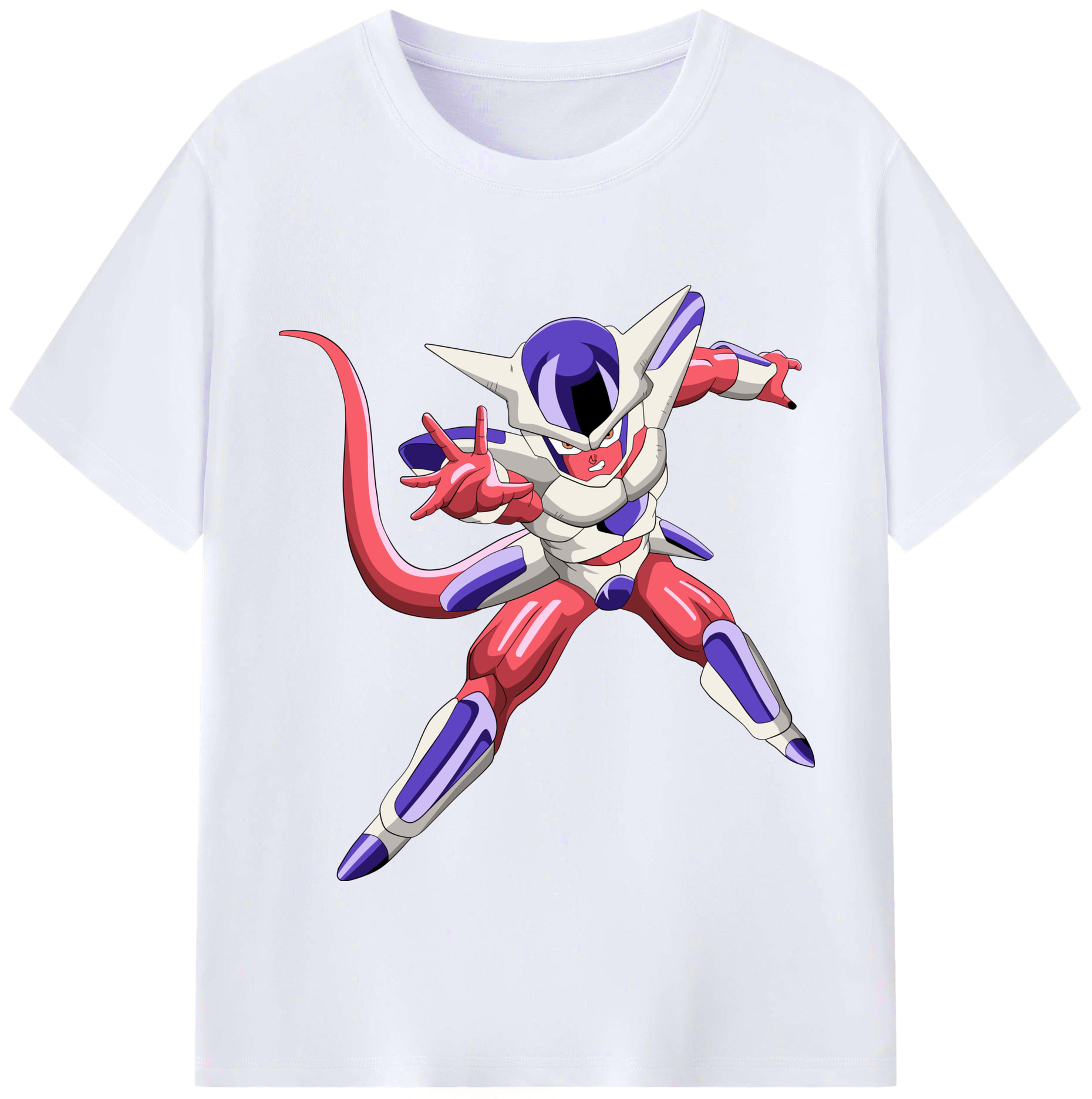 （画像用） ドラゴンボール フリーザ DRAGON BALL Frieza レディースカジュアルプリントTシャツ（綿100％）