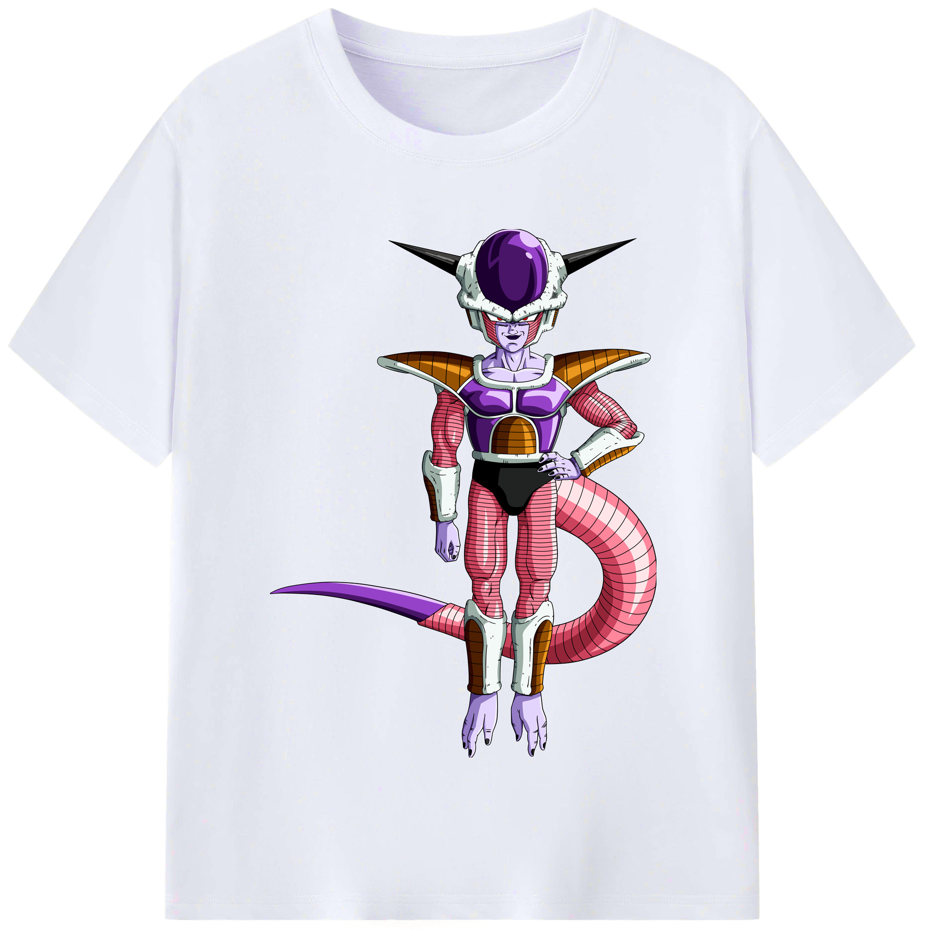 （画像用） ドラゴンボール フリーザ DRAGON BALL Frieza レディースカジュアルプリントTシャツ（綿100％）