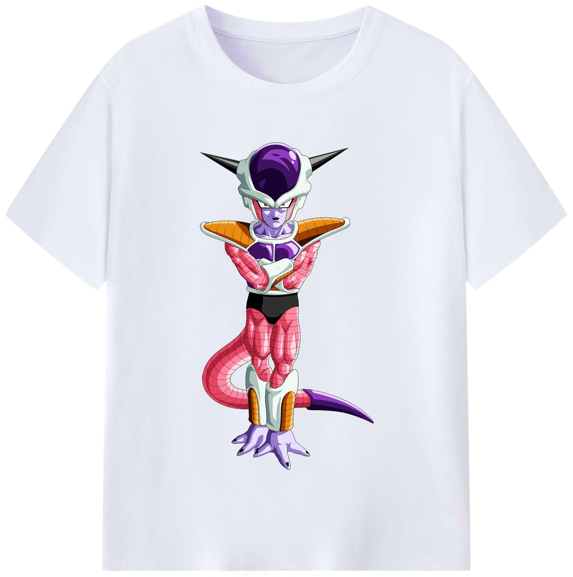（画像用） ドラゴンボール フリーザ DRAGON BALL Frieza レディースカジュアルプリントTシャツ（綿100％）