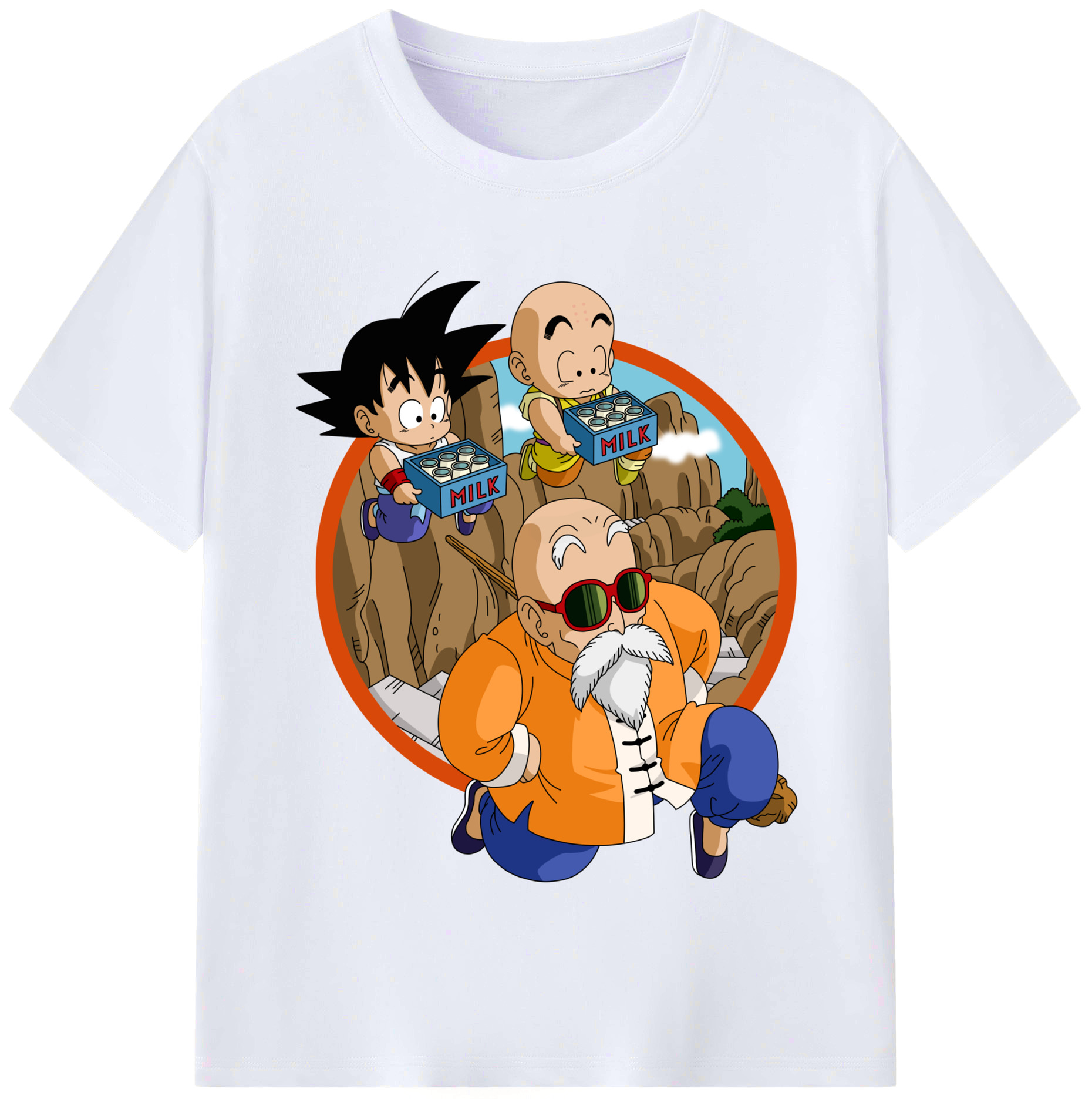 （画像用） ドラゴンボール 亀仙人（かめせんにん） DRAGON BALL Master Roshi Kame Sennin レディースカジュアルプリントTシャツ（綿100％）