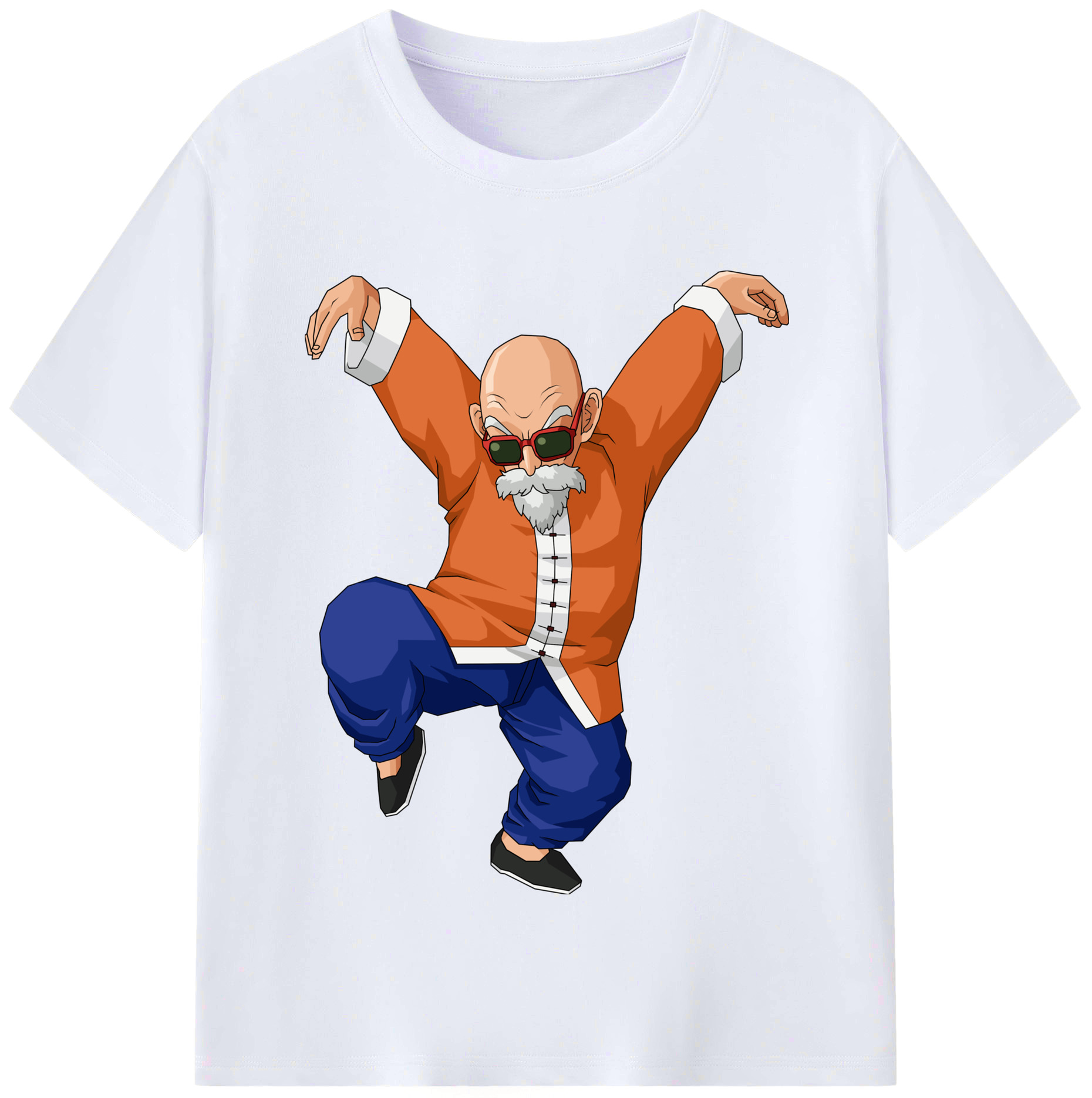 （画像用） ドラゴンボール 亀仙人（かめせんにん） DRAGON BALL Master Roshi Kame Sennin レディースカジュアルプリントTシャツ（綿100％）