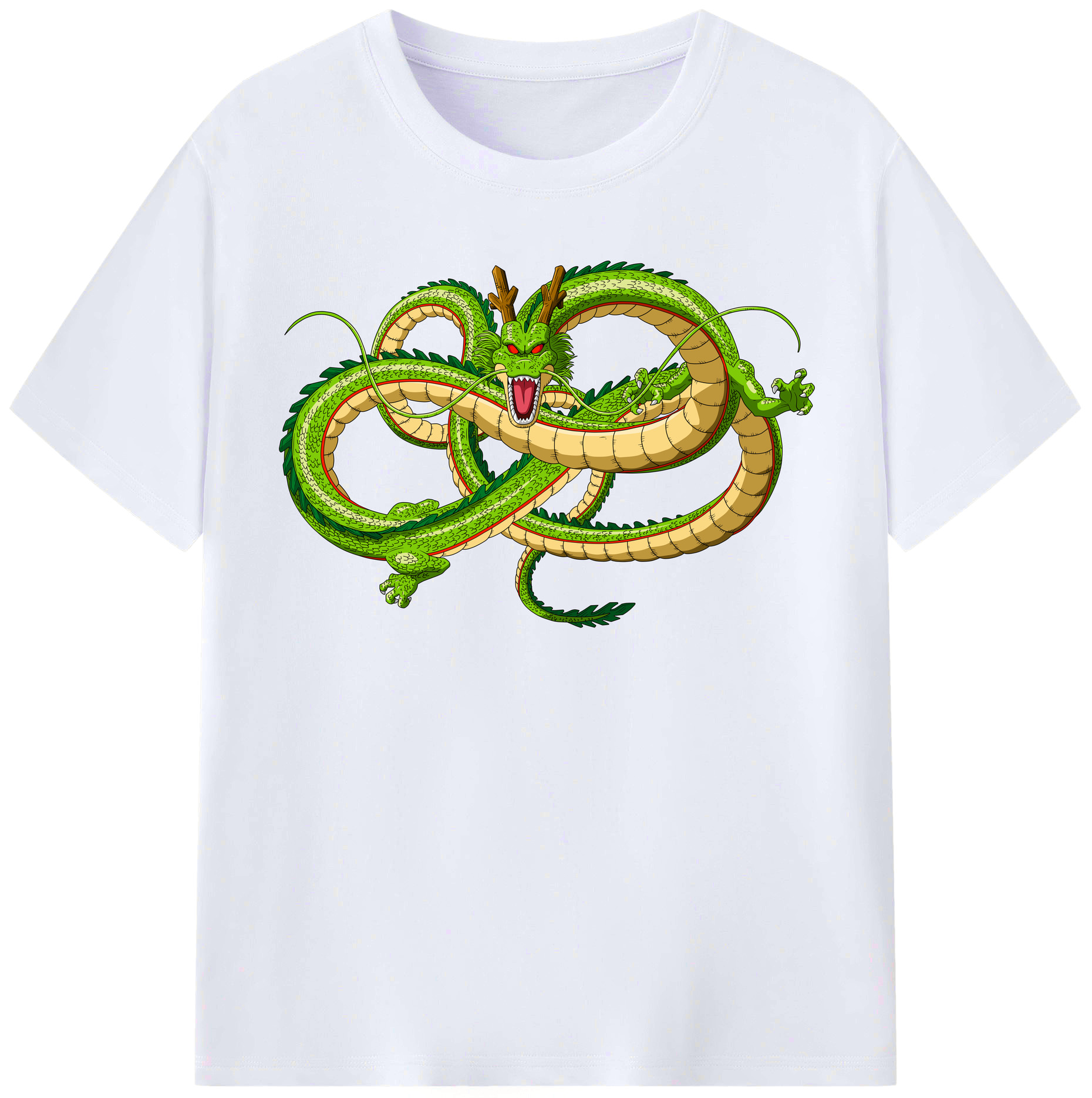 （画像用） ドラゴンボール 神龍 シェンロン DRAGON BALL Shenron レディースカジュアルプリントTシャツ（綿100％）