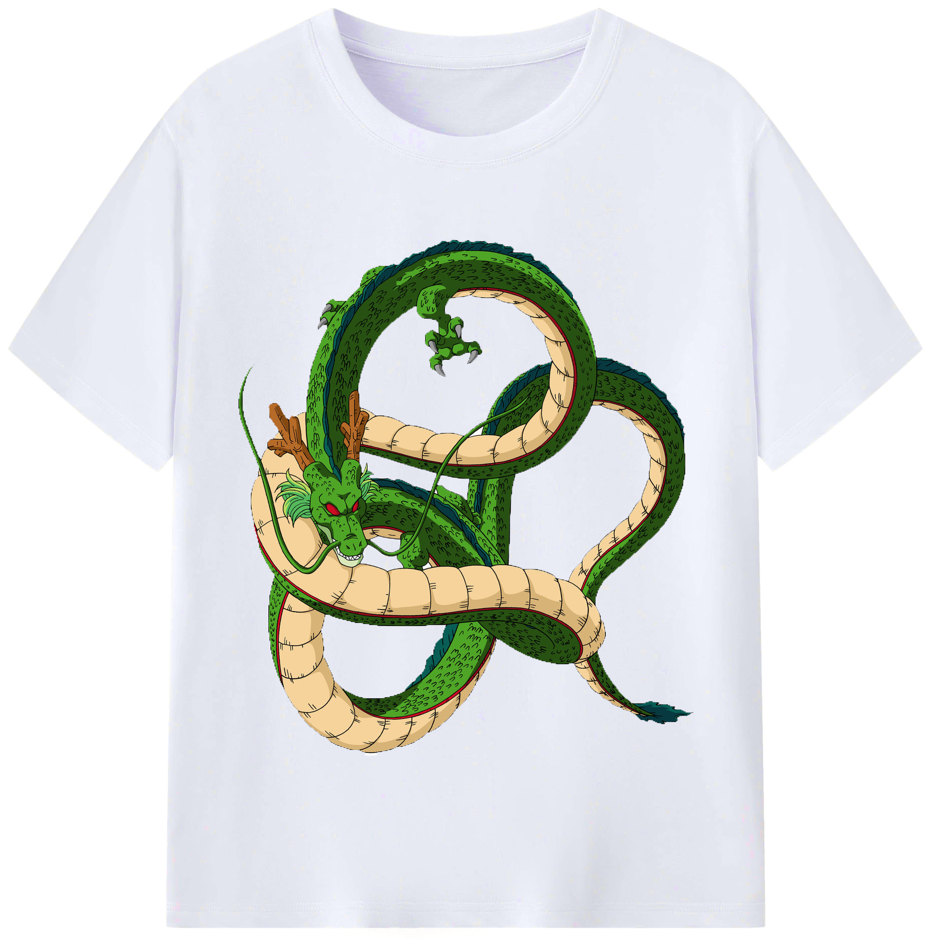 （画像用） ドラゴンボール 神龍 シェンロン DRAGON BALL Shenron レディースカジュアルプリントTシャツ（綿100％）