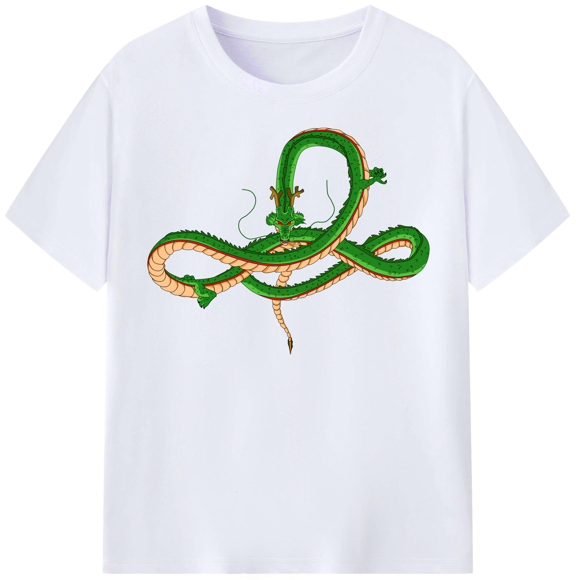 （画像用） ドラゴンボール 神龍 シェンロン DRAGON BALL Shenron レディースカジュアルプリントTシャツ（綿100％）