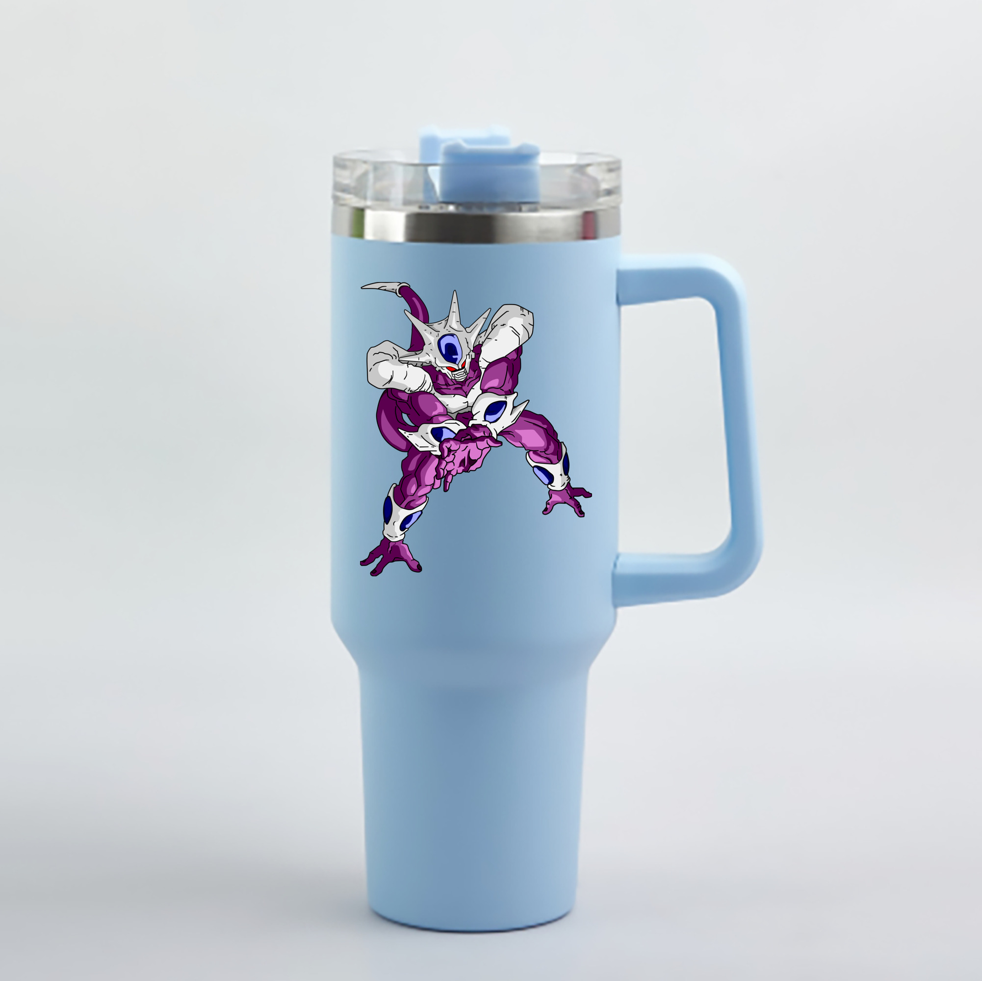 （画像用） ドラゴンボール クウラ DRAGON BALL Cooler Coora 1200mL車用タンブラー - クリスタルステッカー（プラスチックストロー付き）