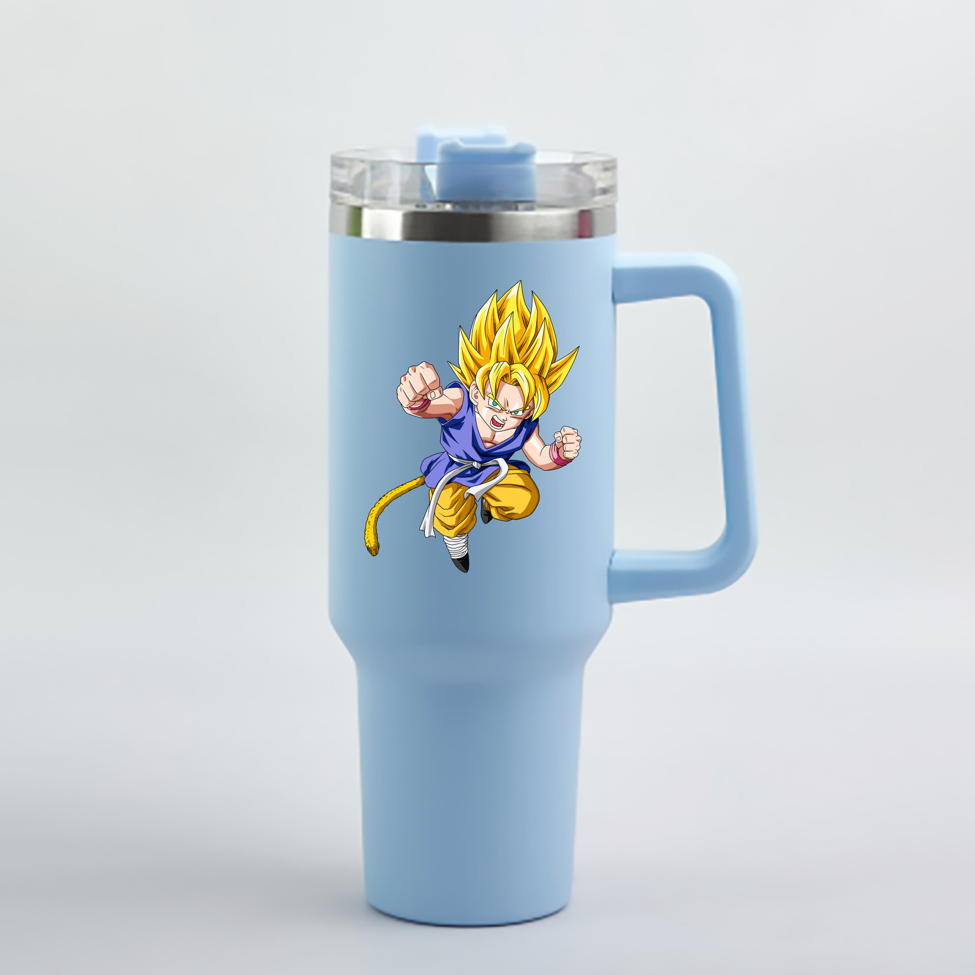 （画像用） ドラゴンボール ベジット DRAGON BALL Vegetto 1200mL車用タンブラー - クリスタルステッカー（プラスチックストロー付き）
