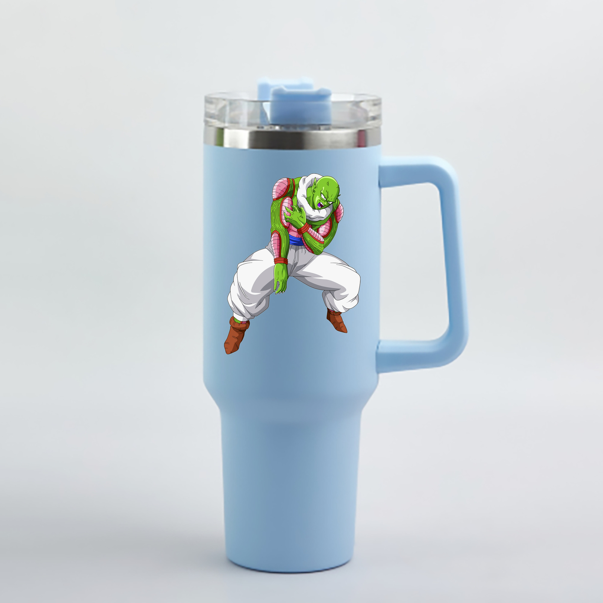 （画像用） ドラゴンボール ピッコロ DRAGON BALL Piccolo 1200mL車用タンブラー - クリスタルステッカー（プラスチックストロー付き）
