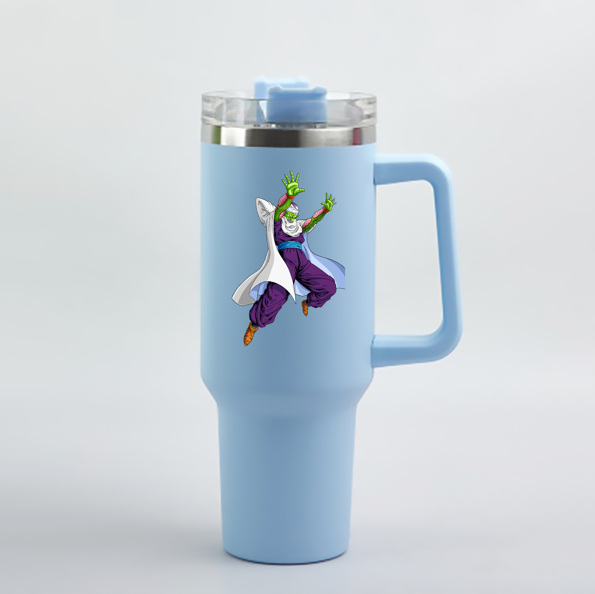 （画像用） ドラゴンボール ピッコロ DRAGON BALL Piccolo 1200mL車用タンブラー - クリスタルステッカー（プラスチックストロー付き）