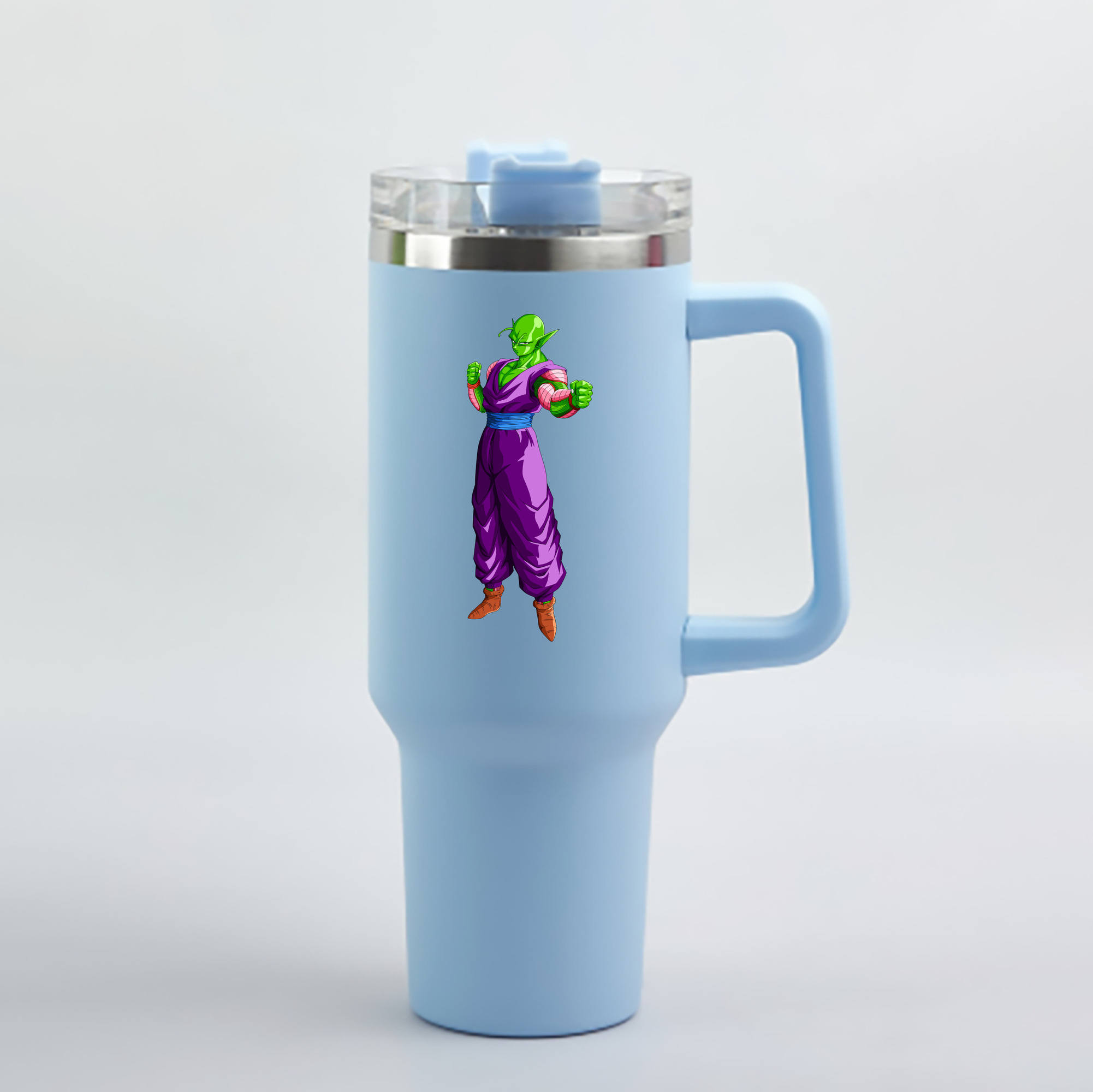 （画像用） ドラゴンボール ピッコロ DRAGON BALL Piccolo 1200mL車用タンブラー - クリスタルステッカー（プラスチックストロー付き）